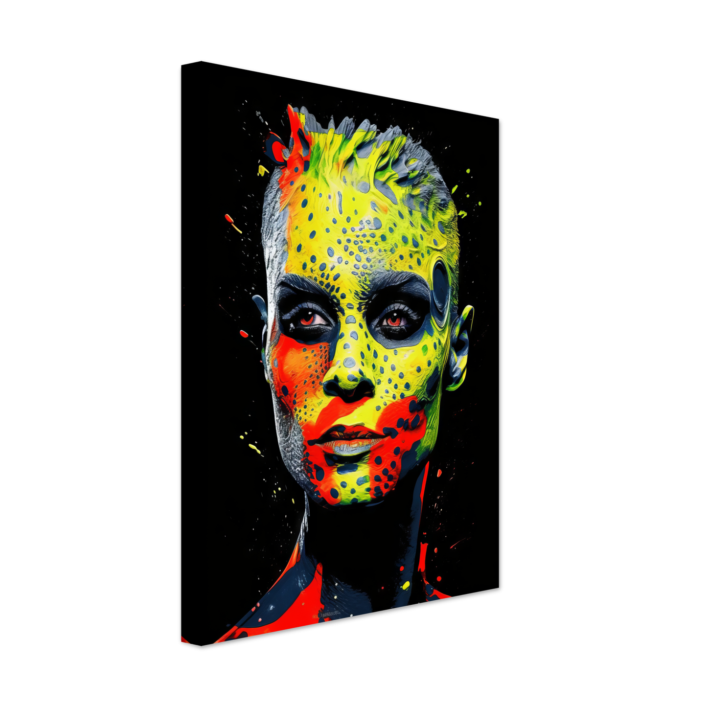 Woman shed snake pop art (POP37)