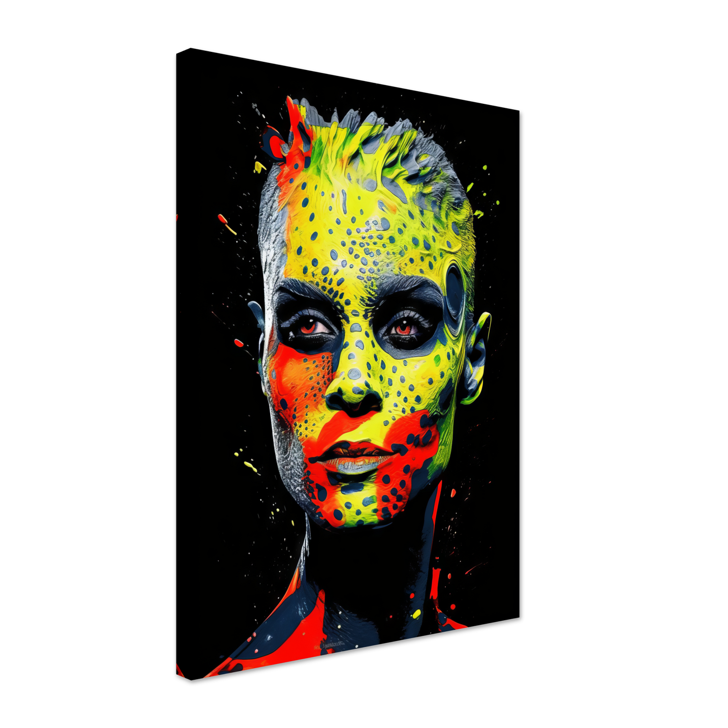 Woman shed snake pop art (POP37)