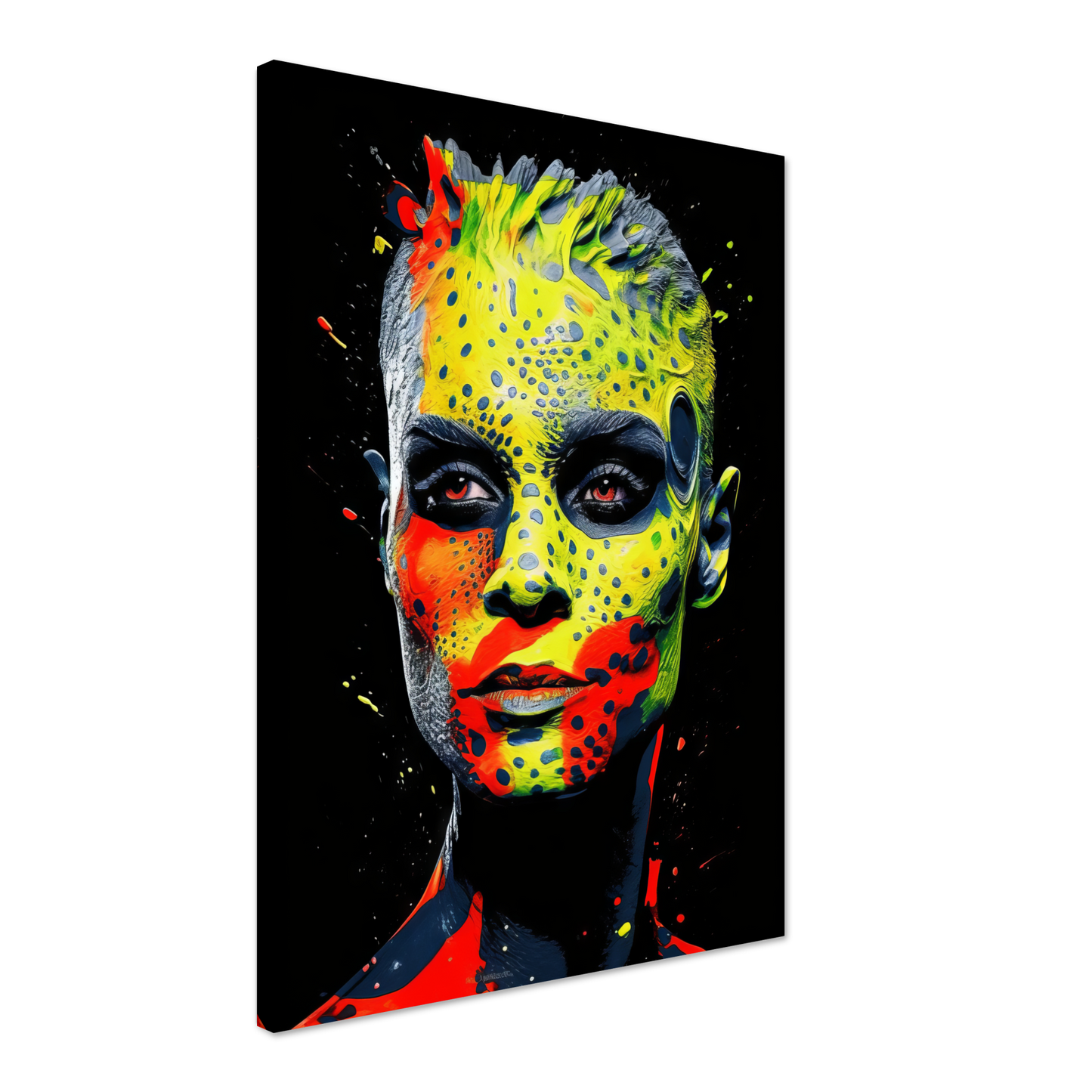 Woman shed snake pop art (POP37)