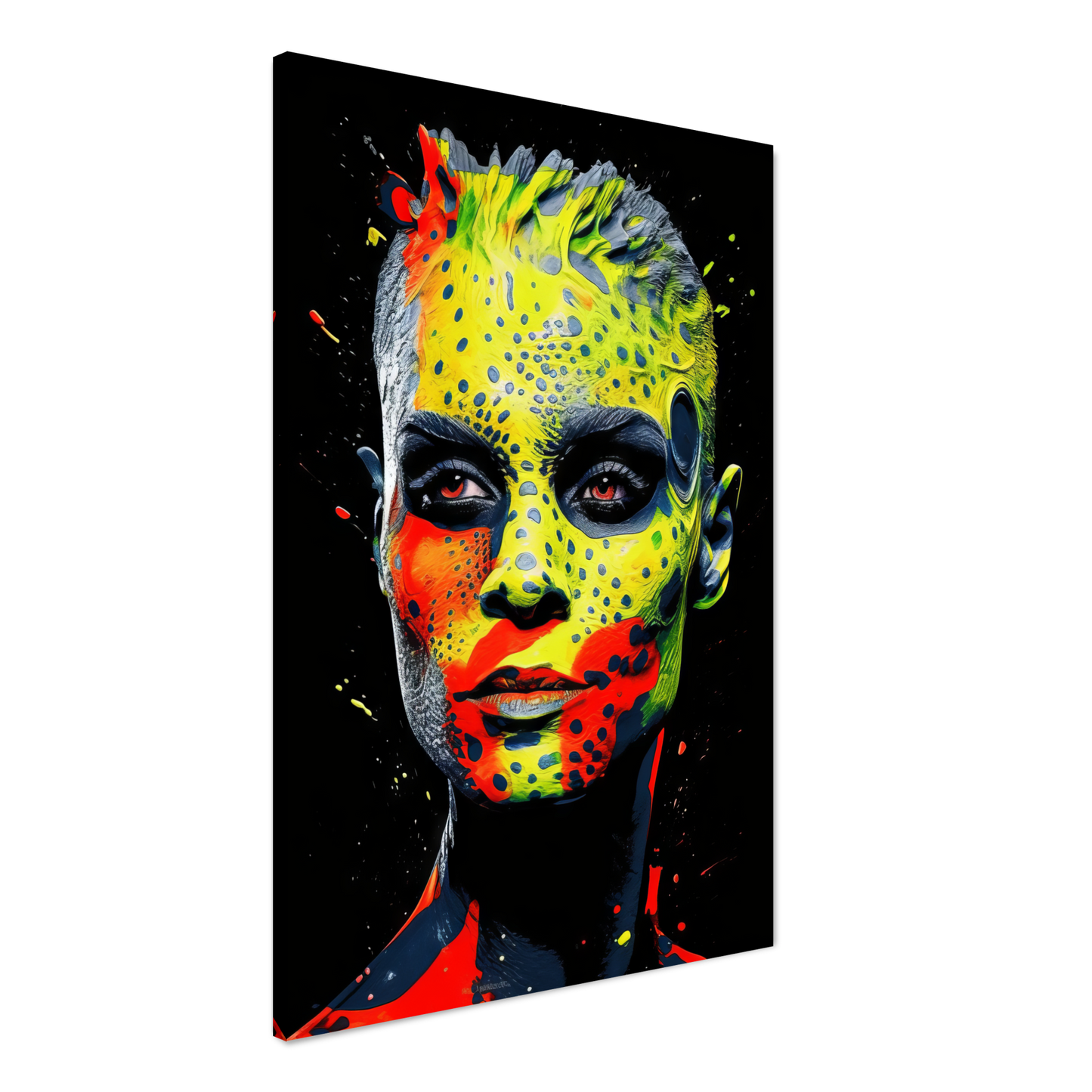 Woman shed snake pop art (POP37)
