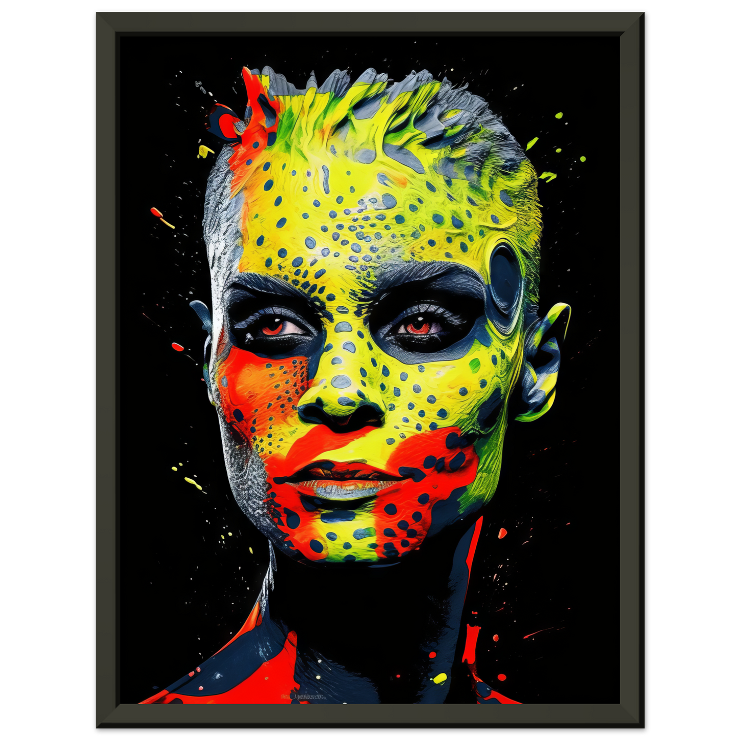 Woman shed snake pop art (POP37)