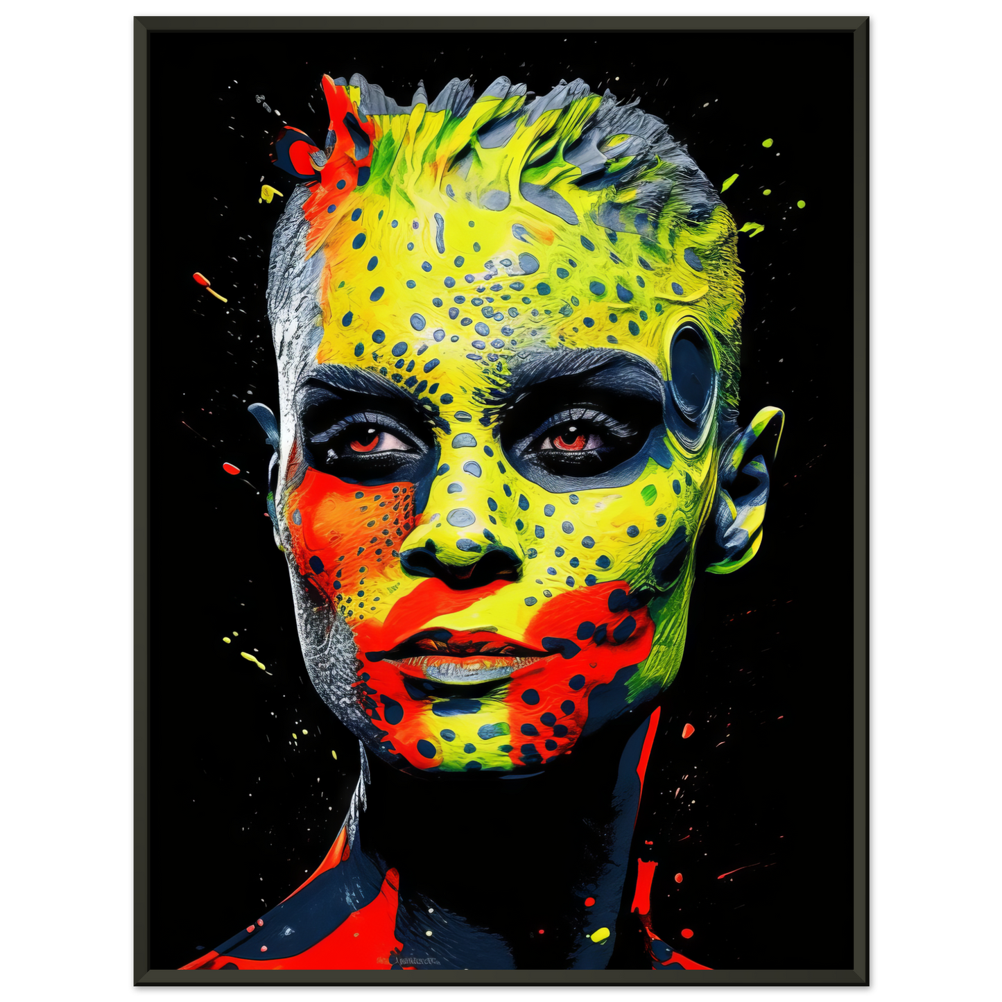 Woman shed snake pop art (POP37)
