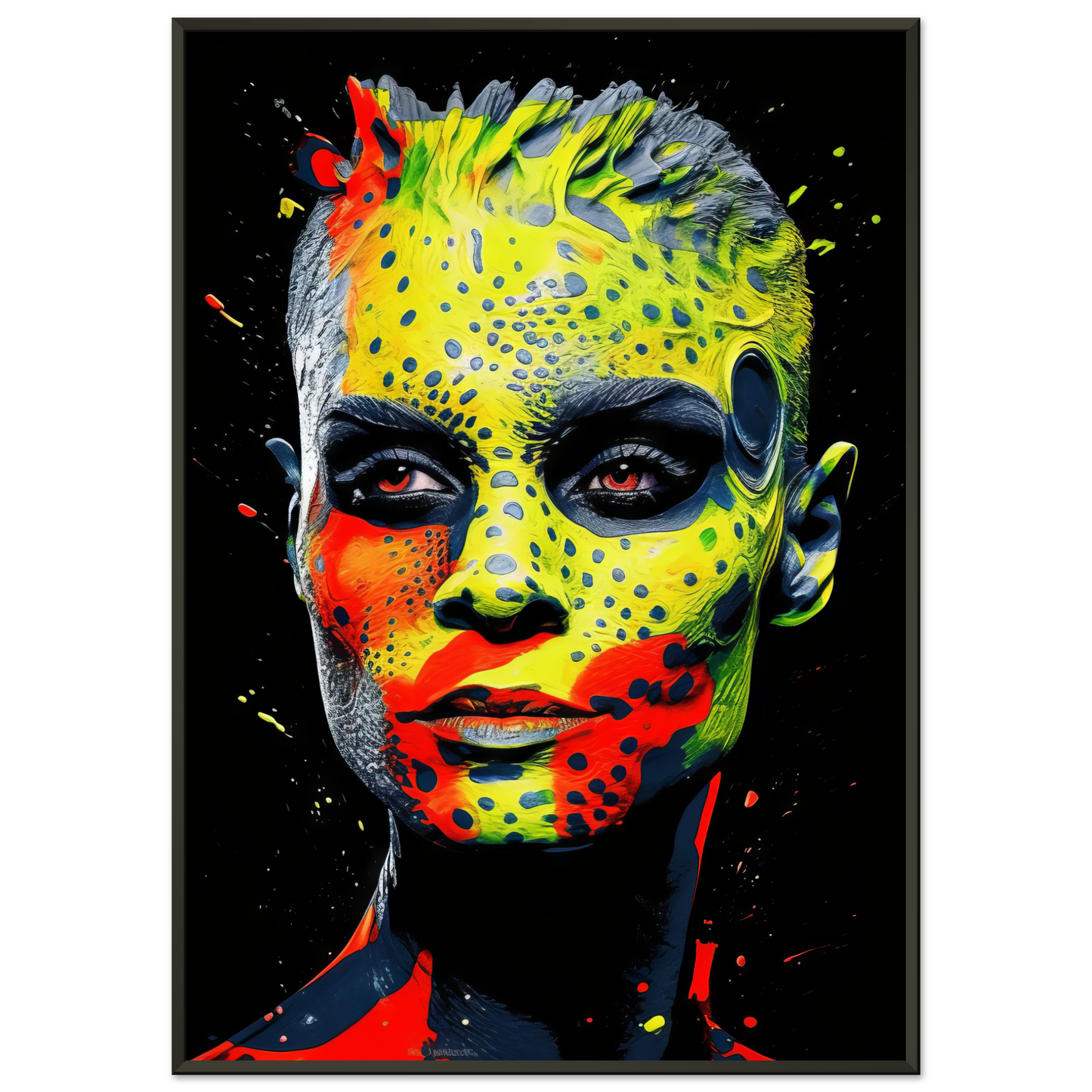 Woman shed snake pop art (POP37)