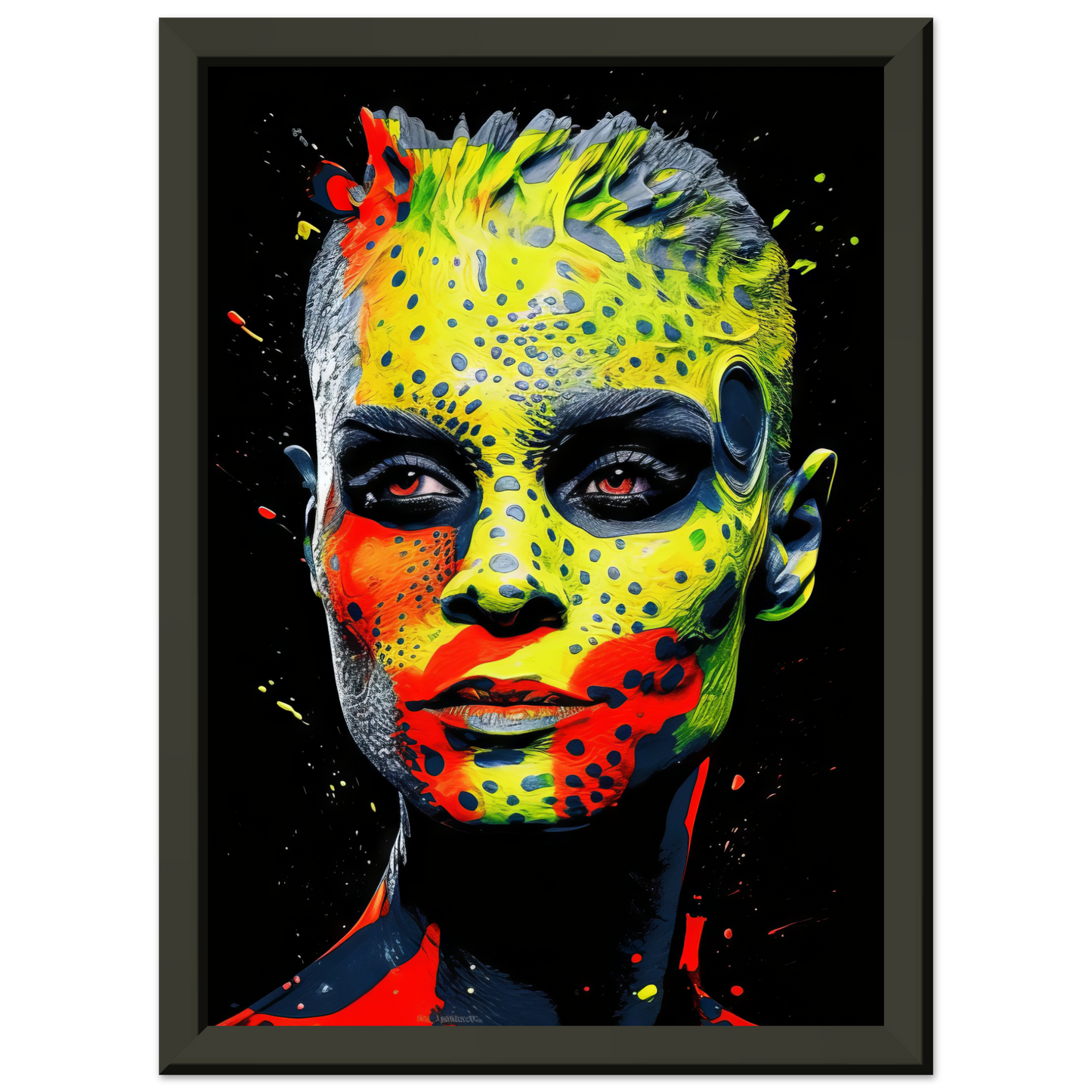 Woman shed snake pop art (POP37)