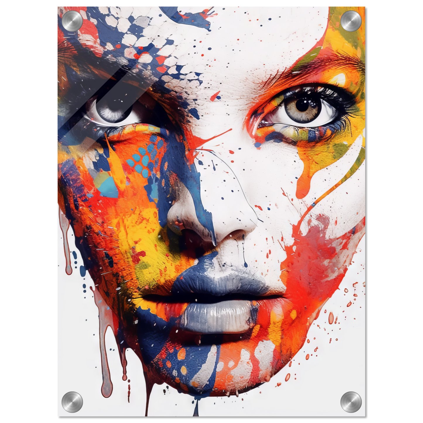 Woman shed snake pop art (POP38)