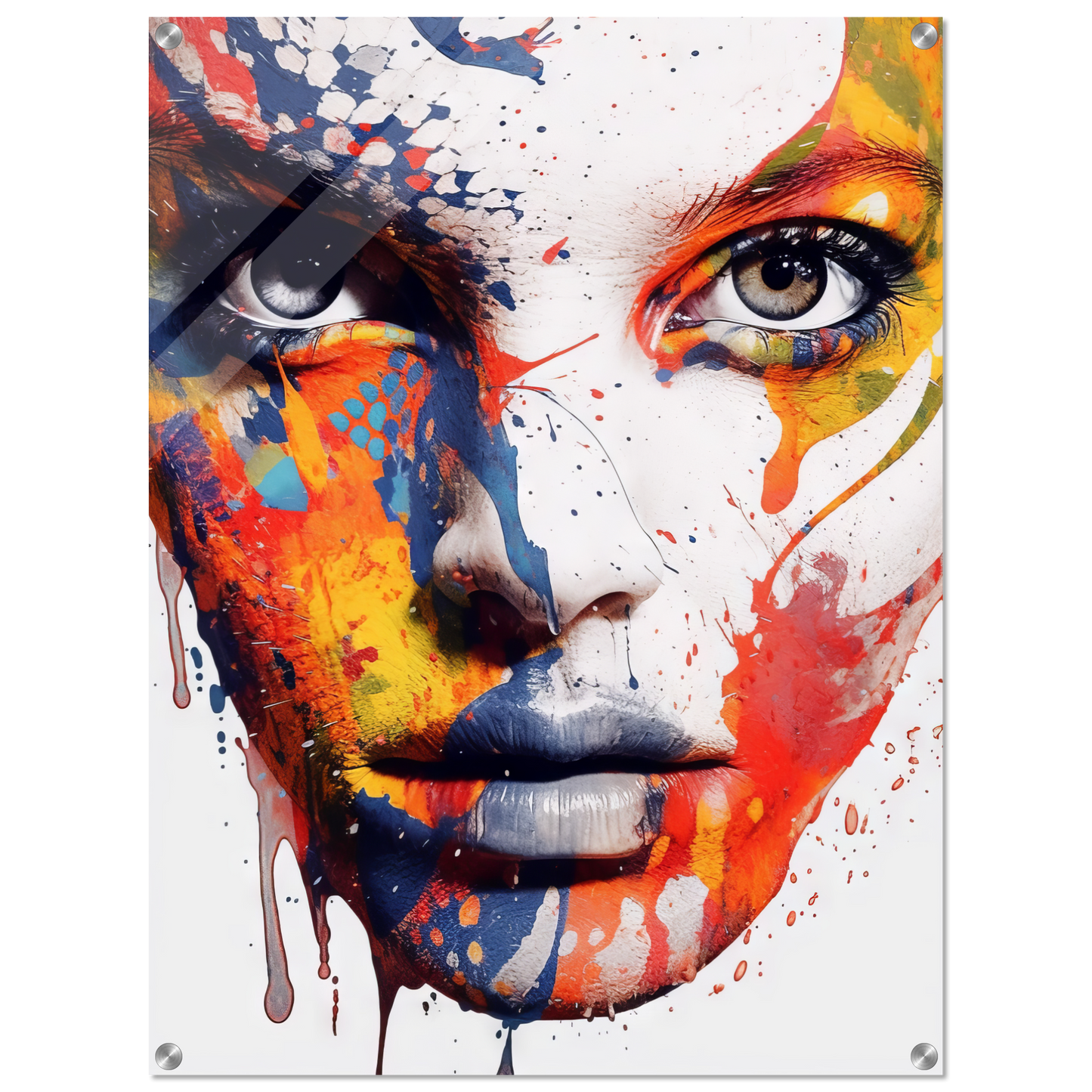 Woman shed snake pop art (POP38)