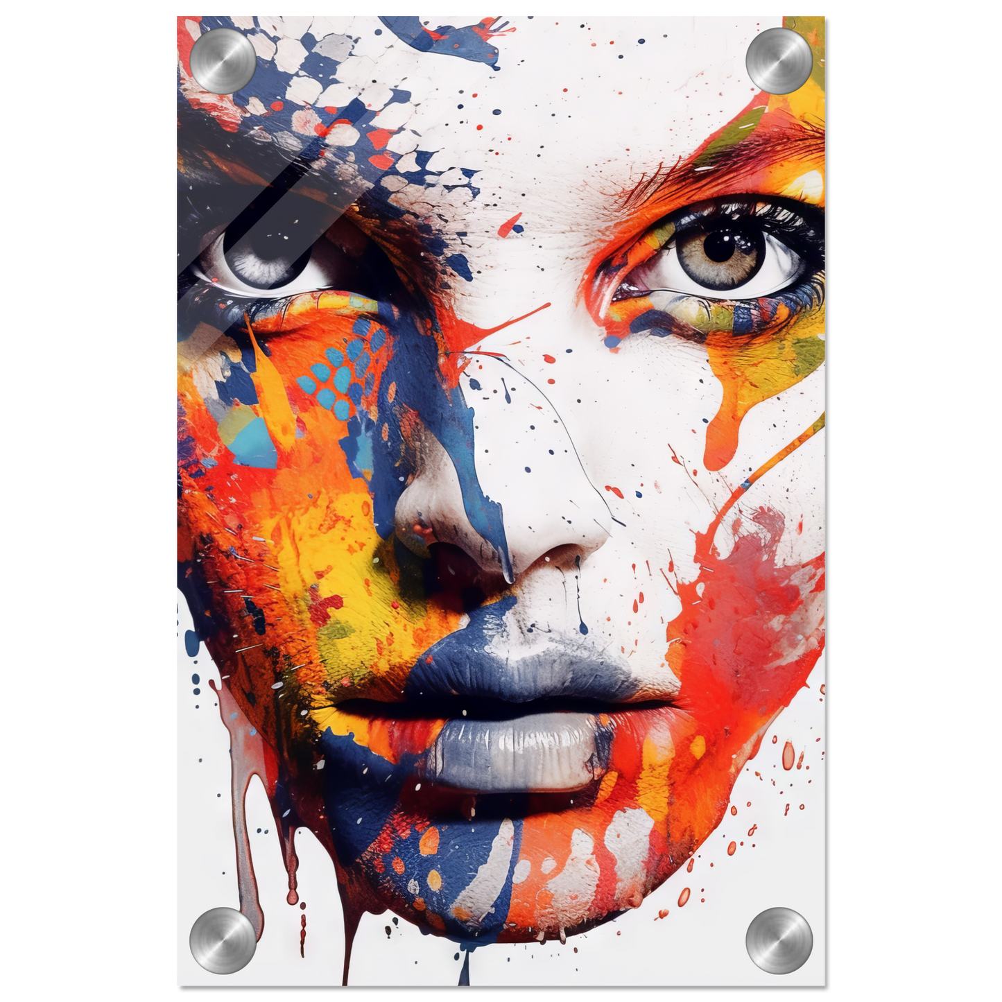 Woman shed snake pop art (POP38)