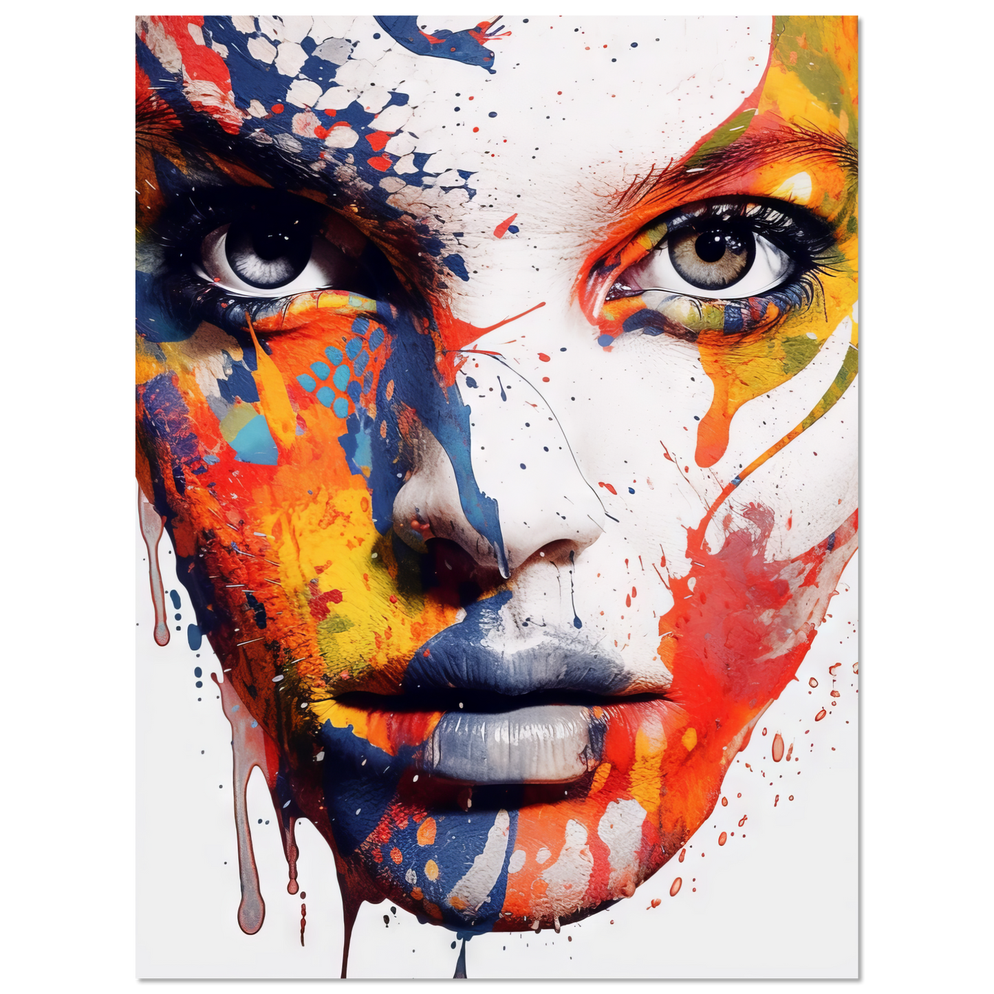 Woman shed snake pop art (POP38)