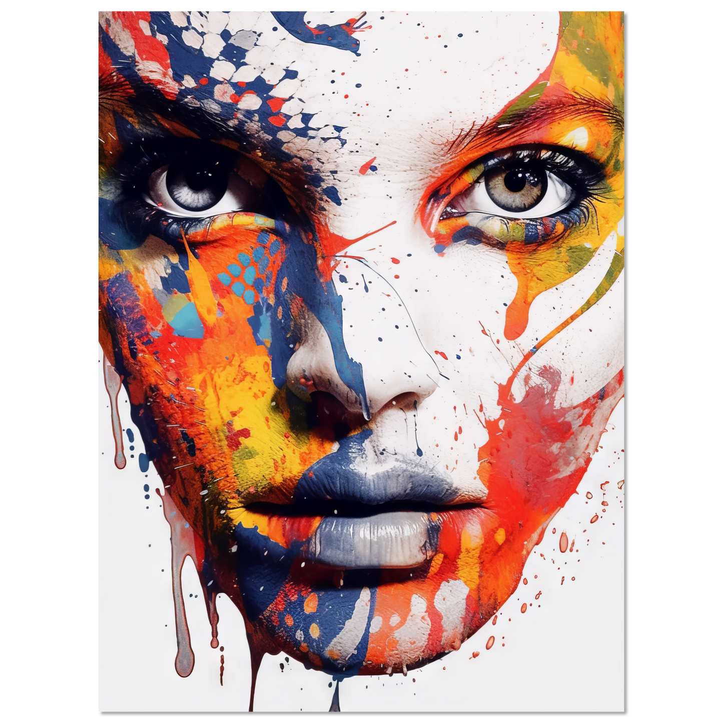 Woman shed snake pop art (POP38)