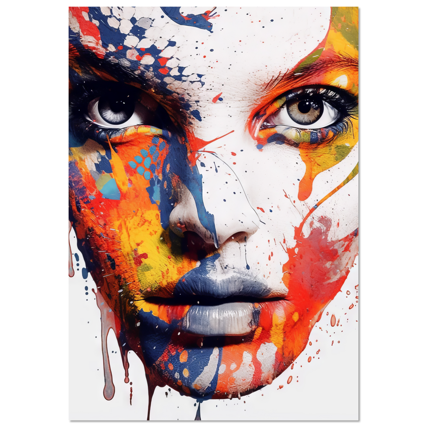 Woman shed snake pop art (POP38)