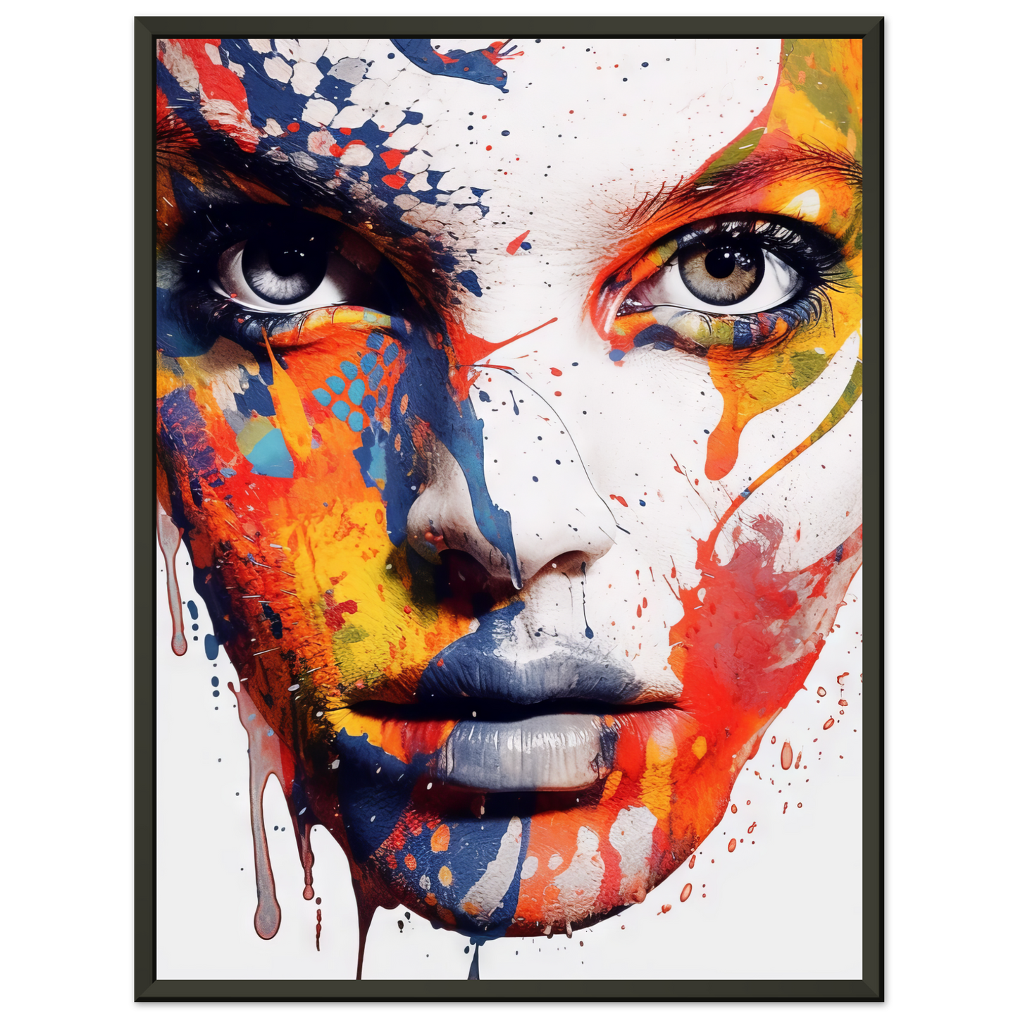 Woman shed snake pop art (POP38)
