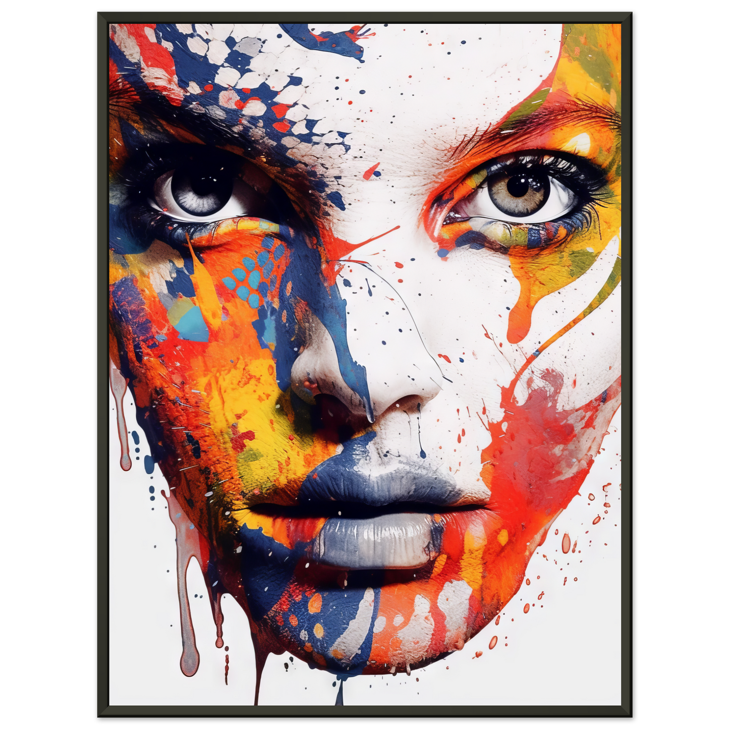 Woman shed snake pop art (POP38)