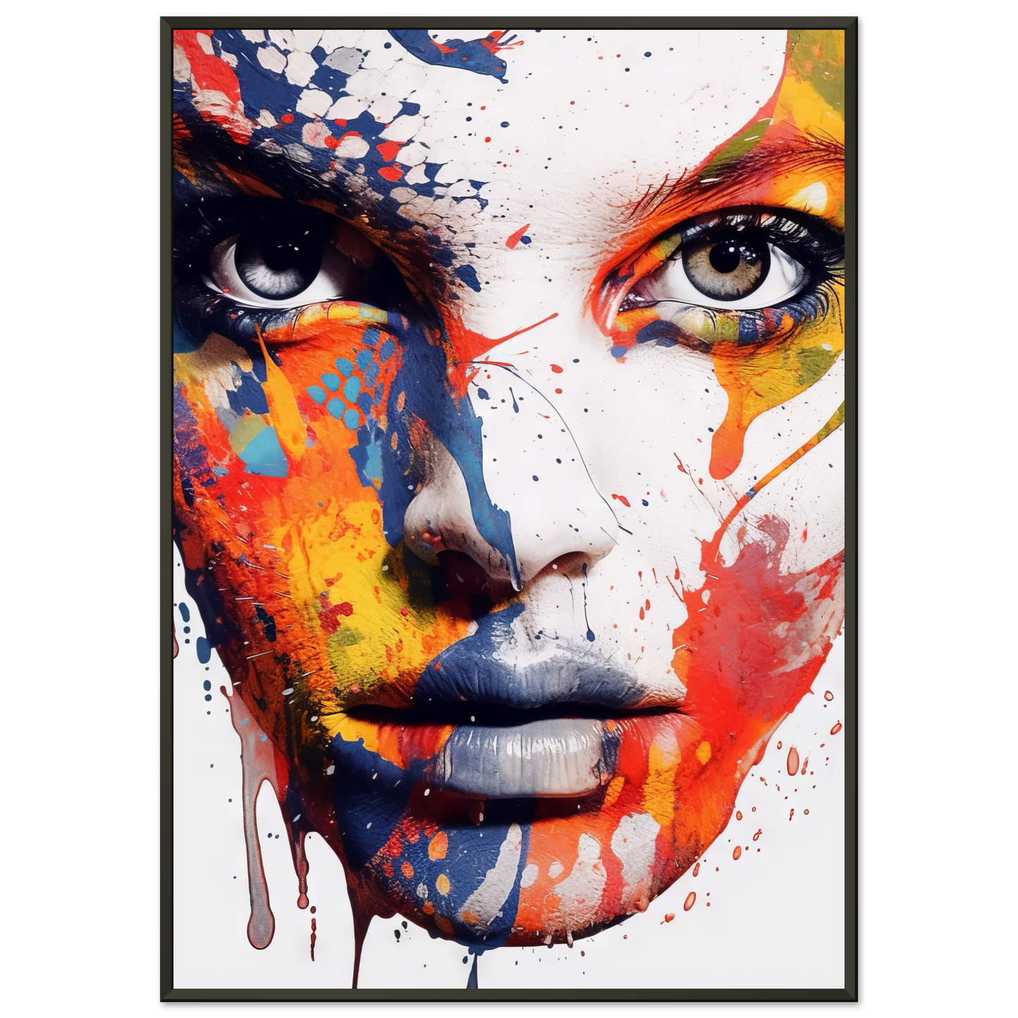 Woman shed snake pop art (POP38)