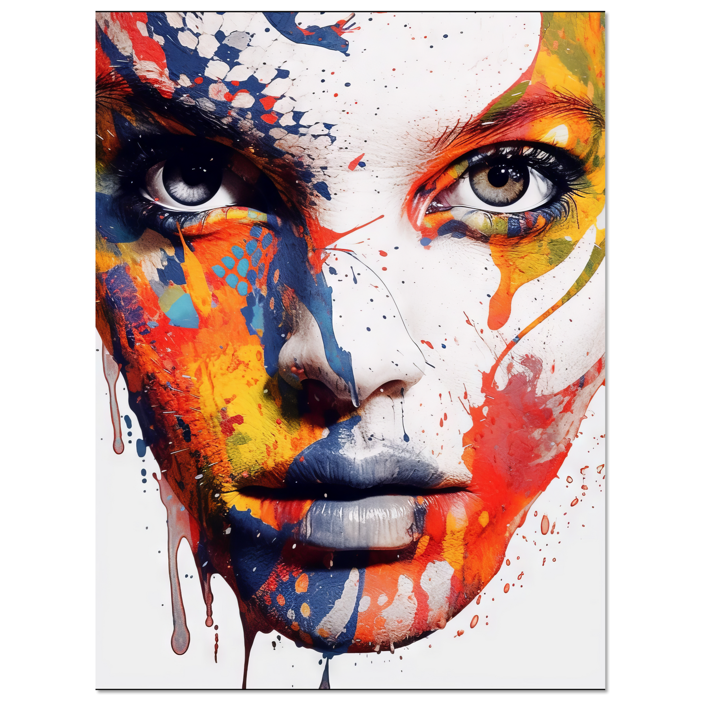Woman shed snake pop art (POP38)