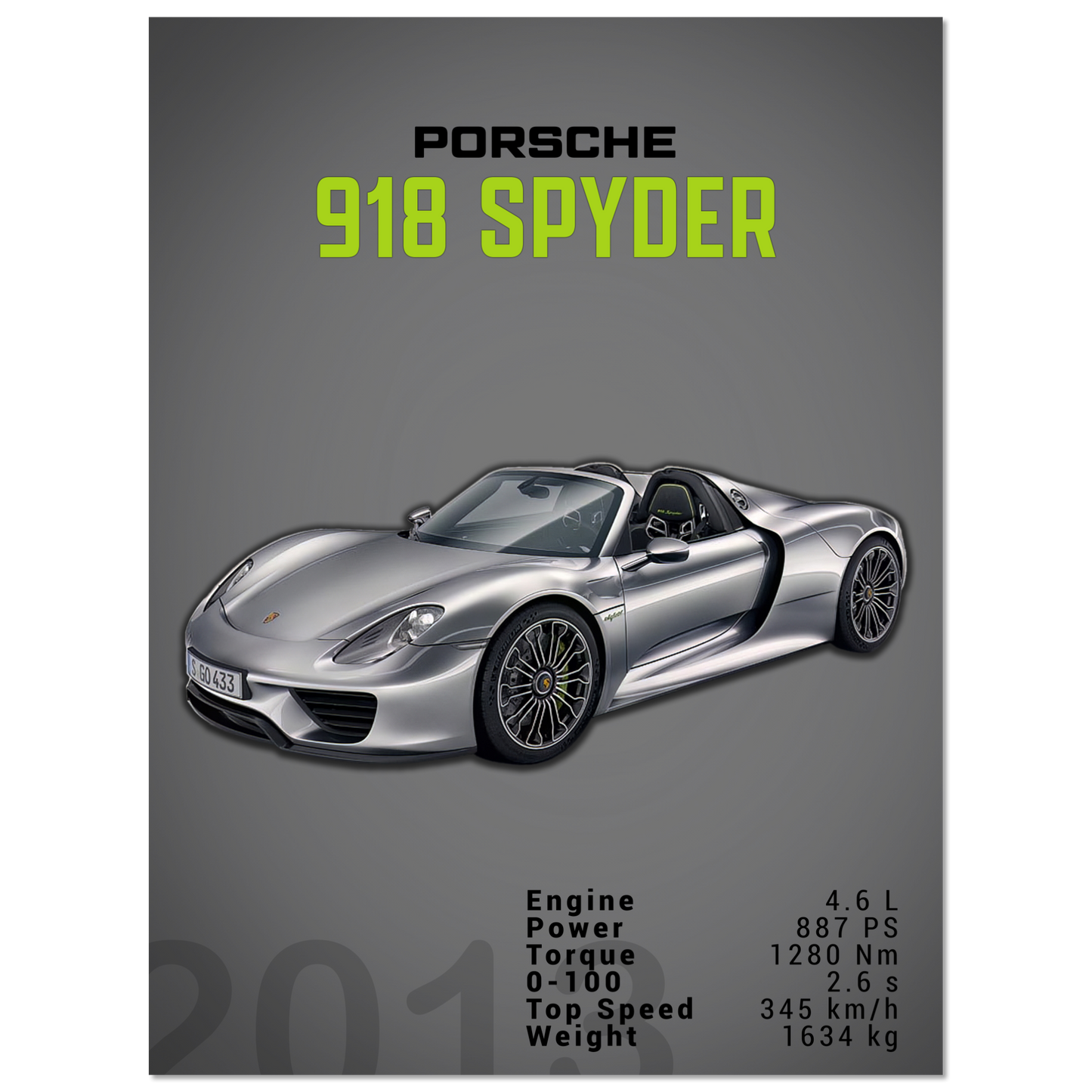 Porsche 918 Spyder (PORSCHE03D)