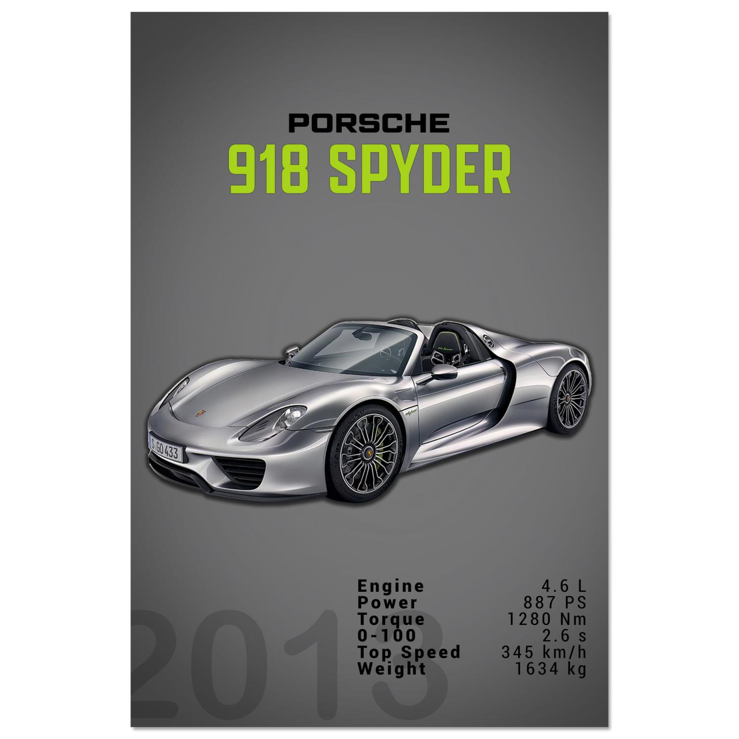 Porsche 918 Spyder (PORSCHE03D)