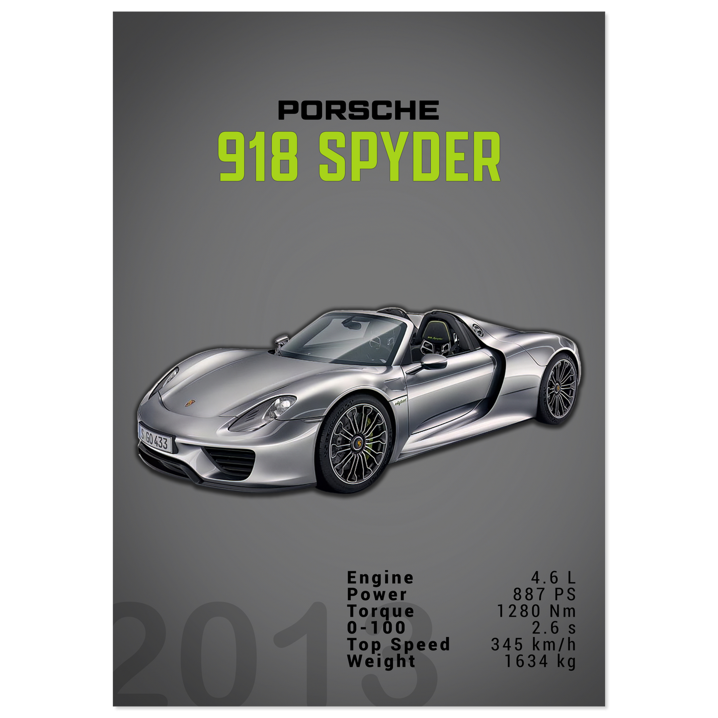 Porsche 918 Spyder (PORSCHE03D)