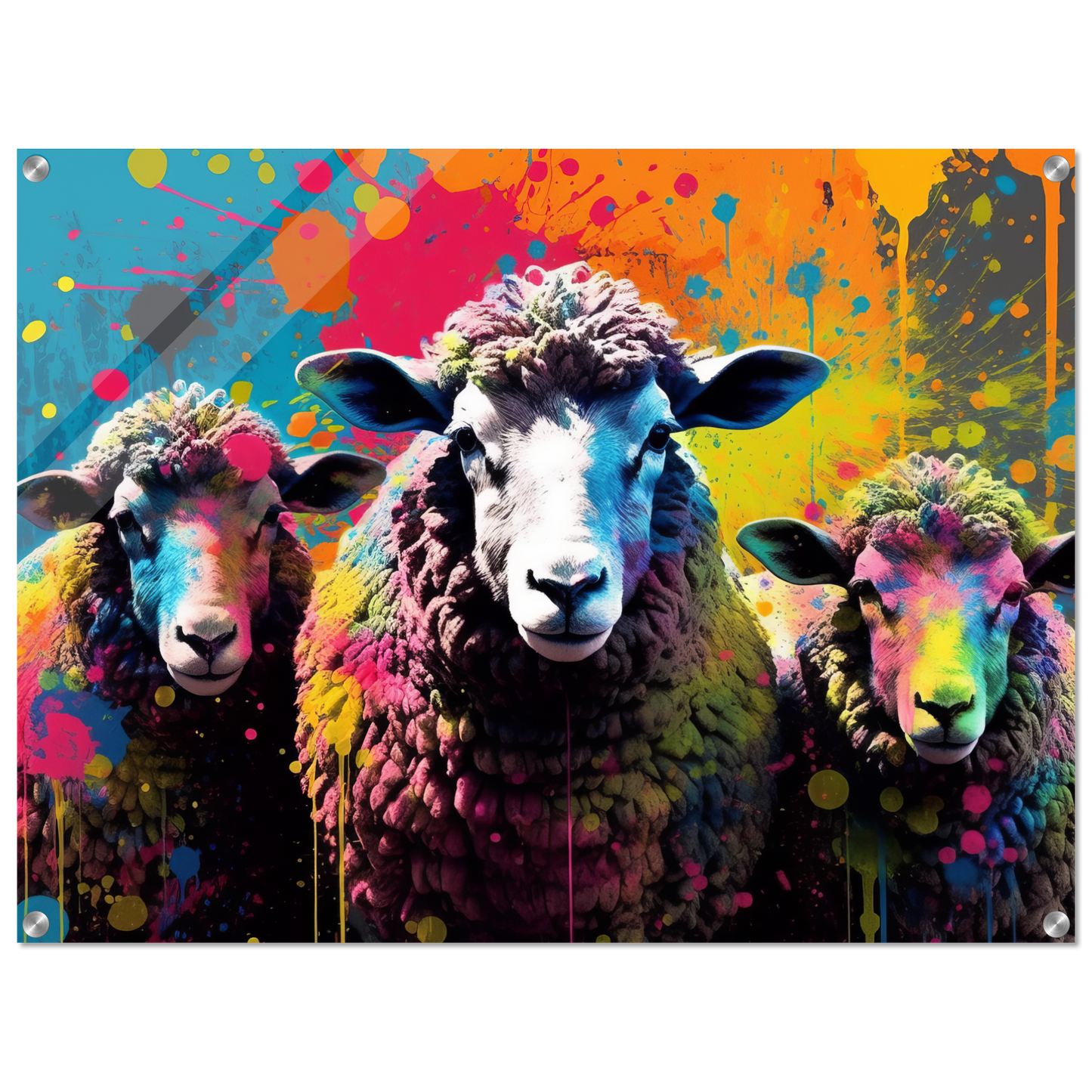 Schafe Schaf Pop-Art (SHEEP17)