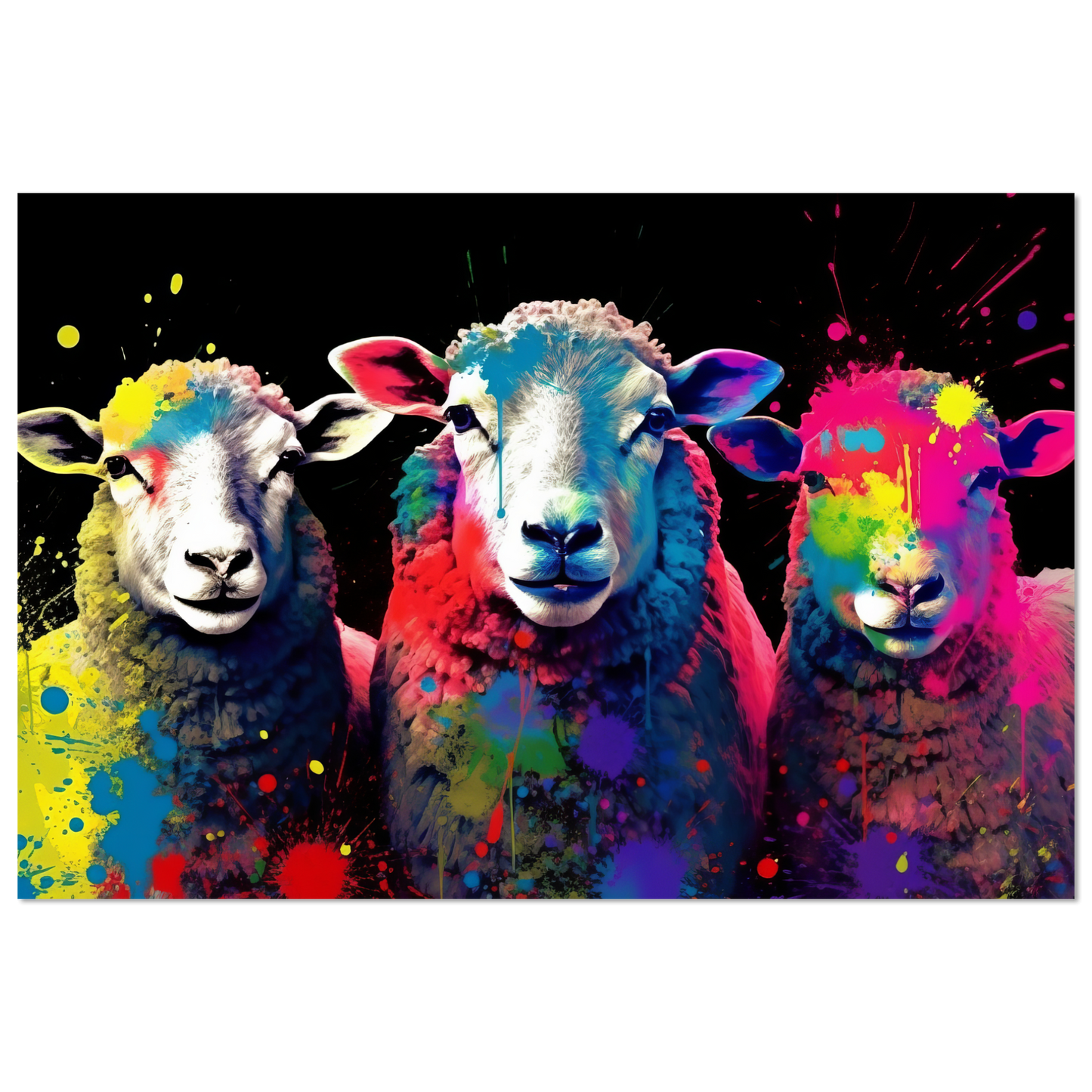 Schafe Schaf Pop-Art (SHEEP20)