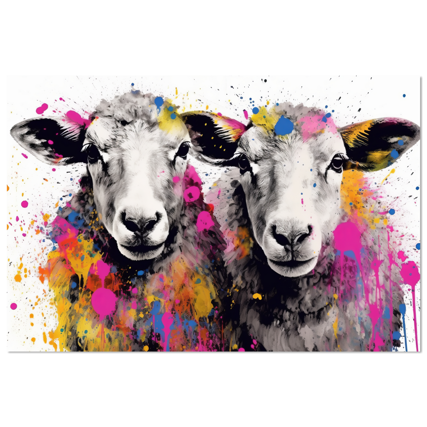 Schafe Schaf Pop-Art (SHEEP22)