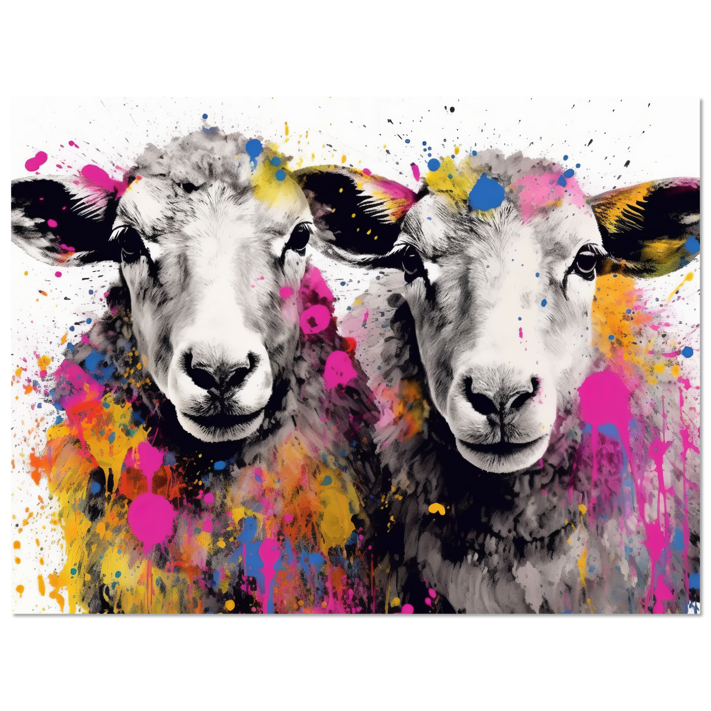 Schafe Schaf Pop-Art (SHEEP22)