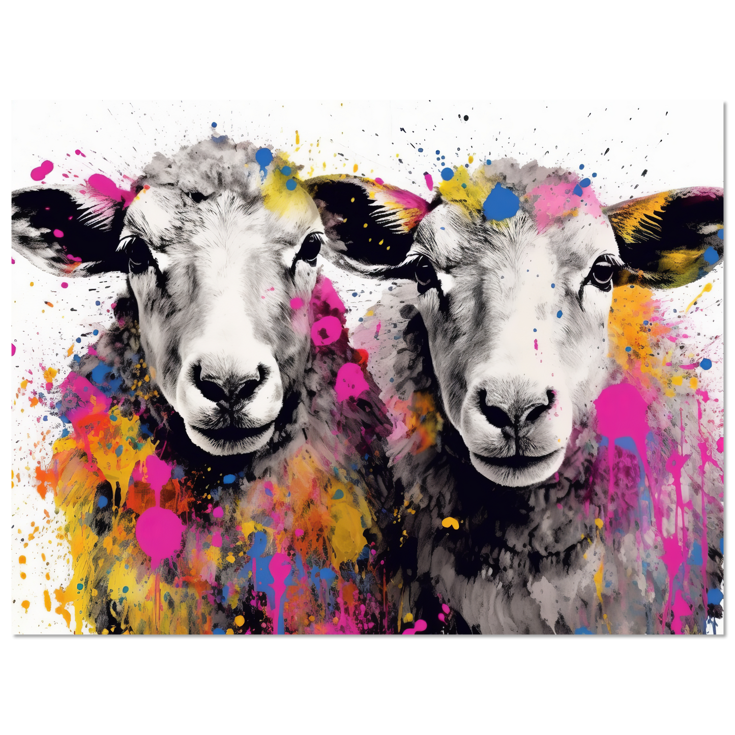 Schafe Schaf Pop-Art (SHEEP22)