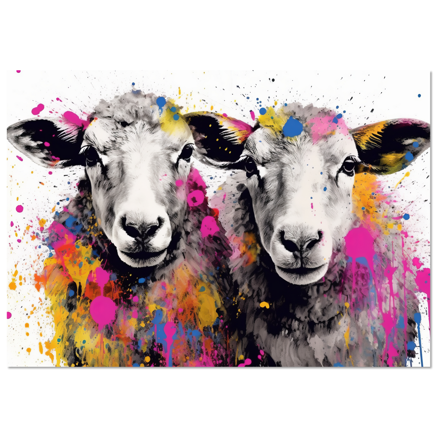 Schafe Schaf Pop-Art (SHEEP22)