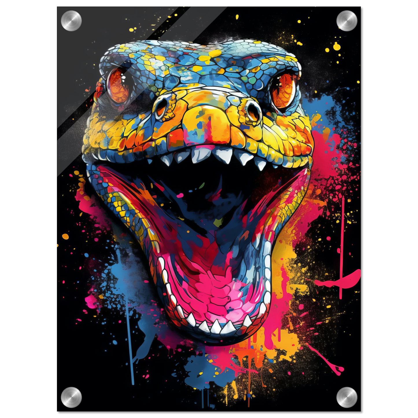 Schlange (Pop-Art) (SNAKE02)