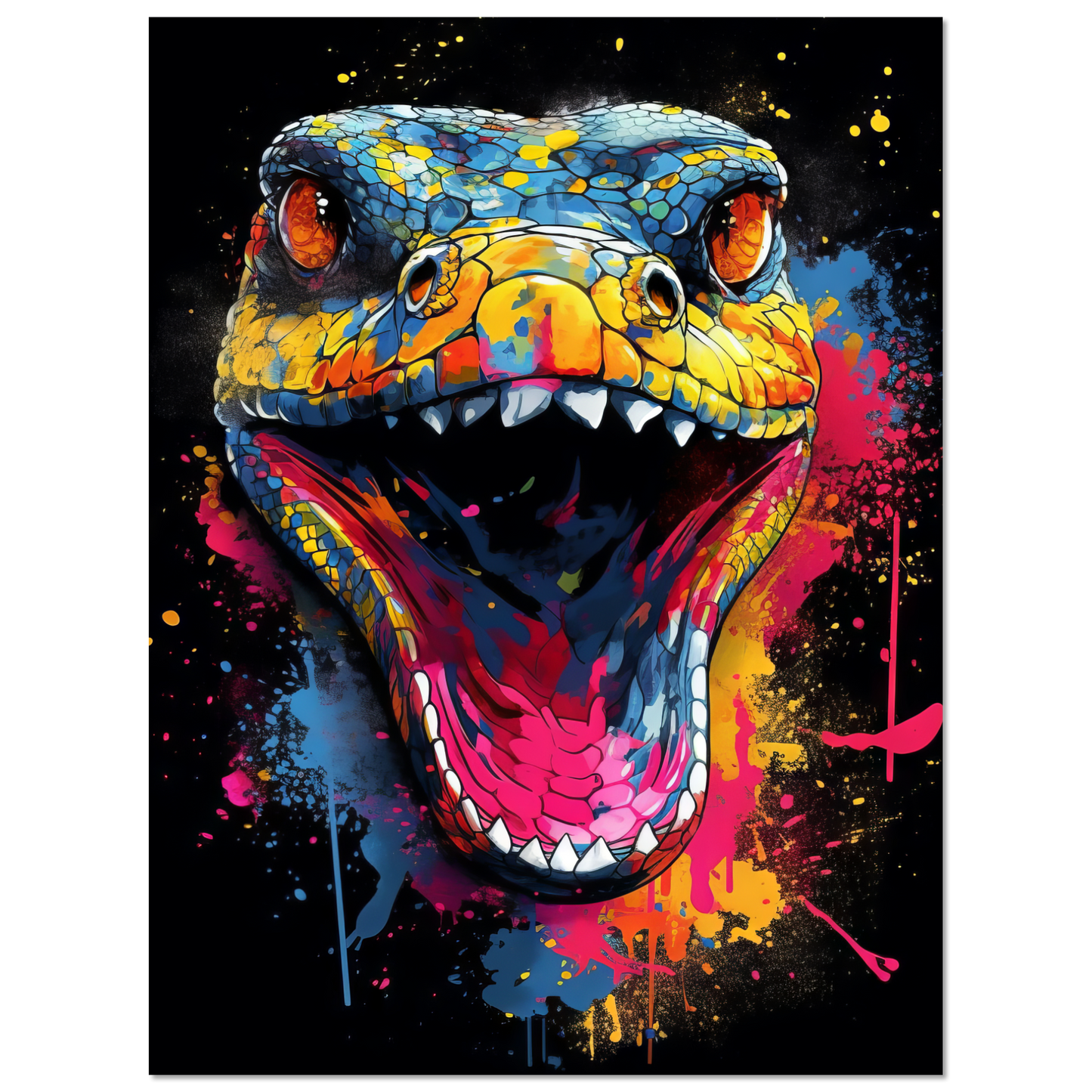 Schlange (Pop-Art) (SNAKE02)