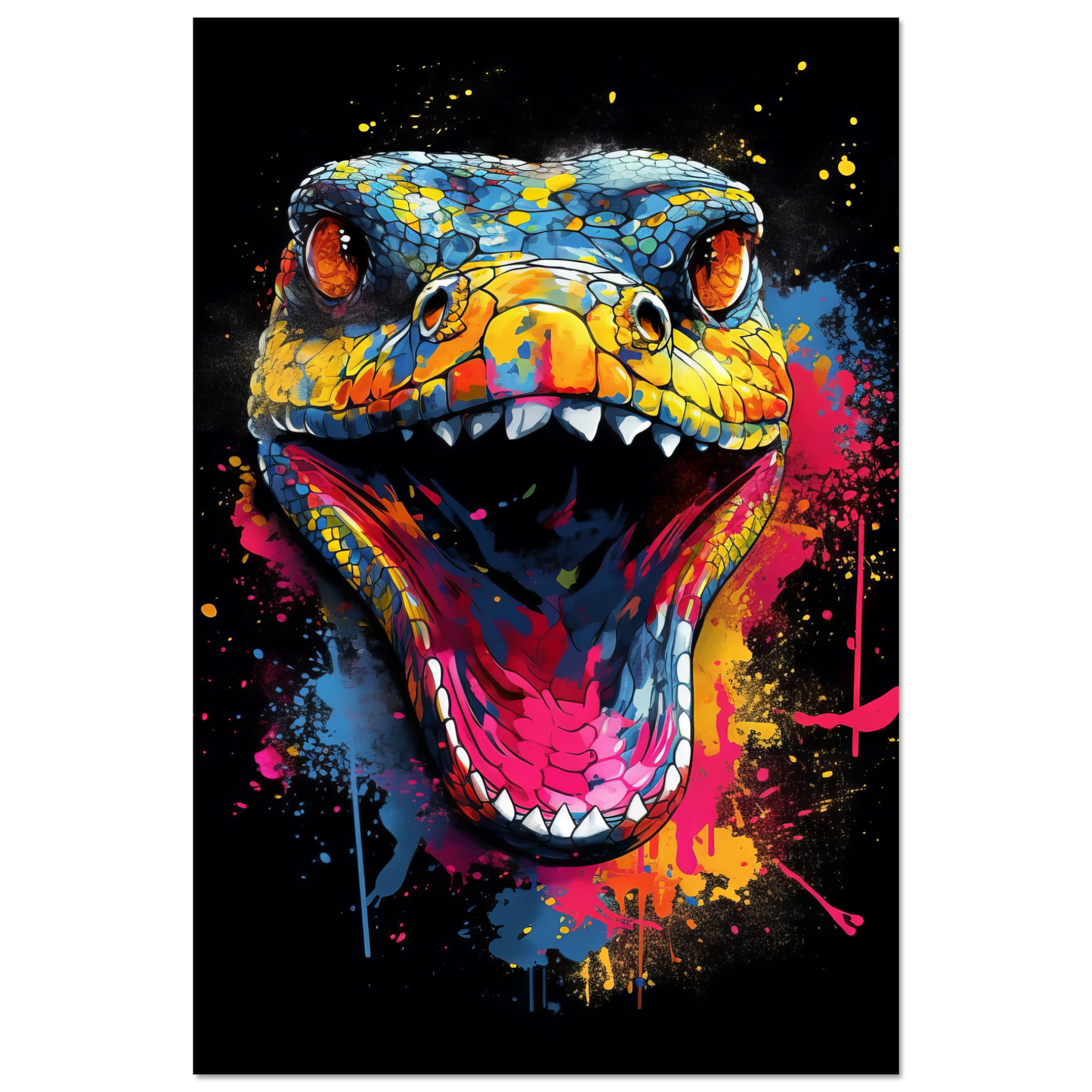 Schlange (Pop-Art) (SNAKE02)