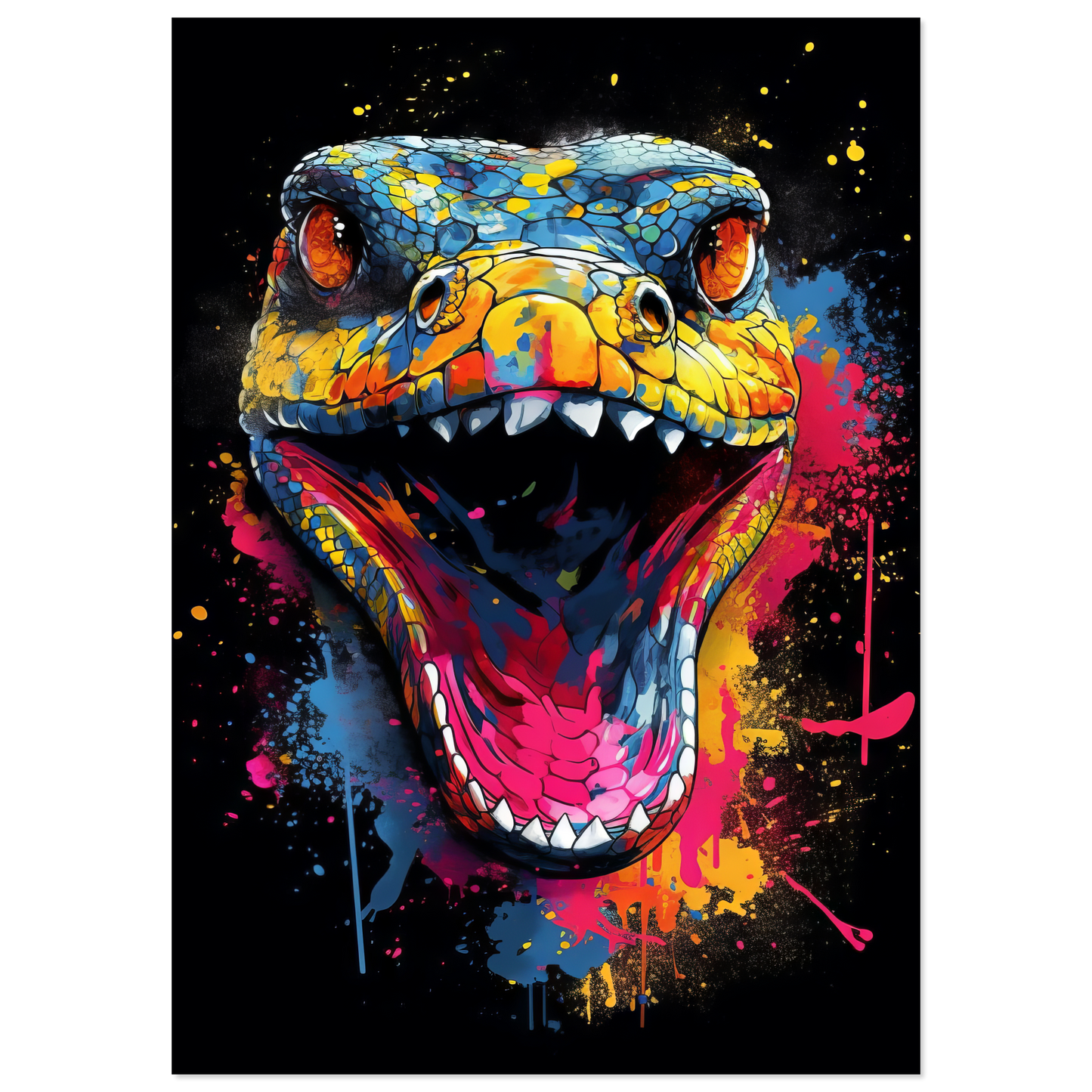 Schlange (Pop-Art) (SNAKE02)