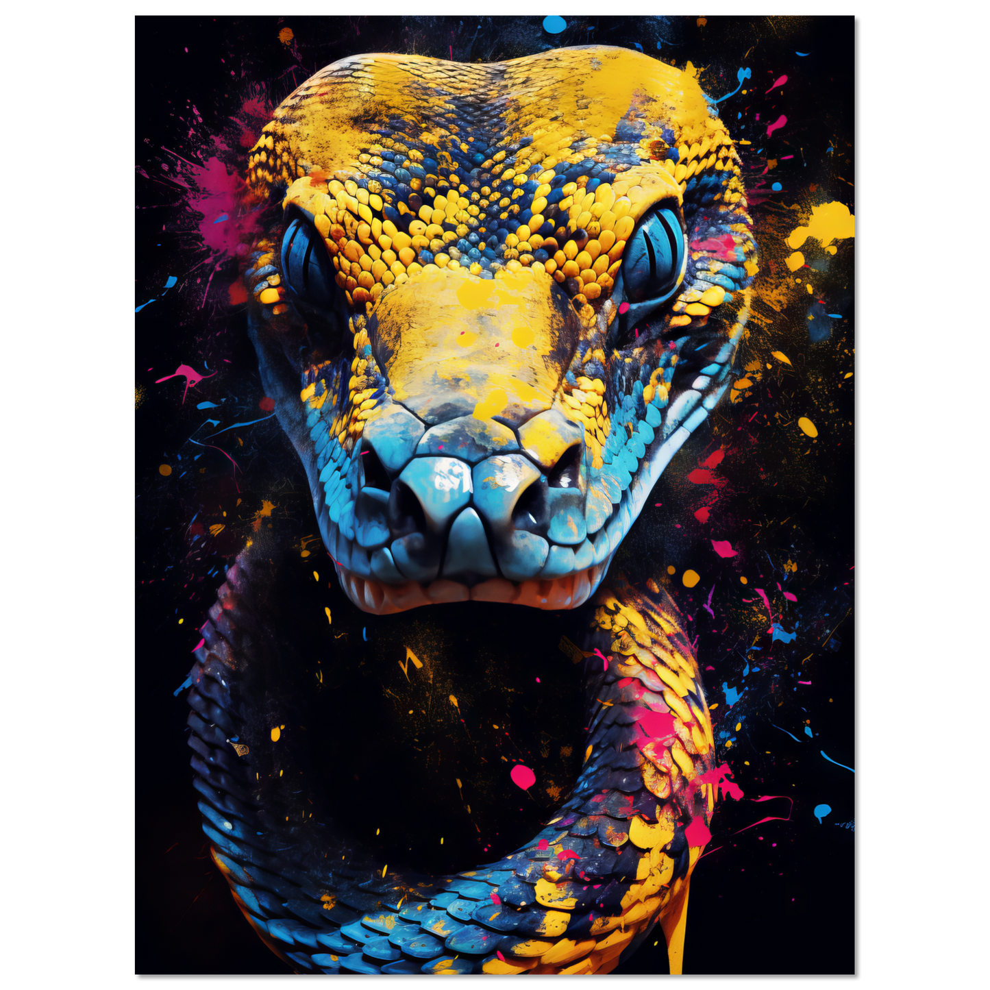 Schlange (Pop-Art) (SNAKE03)