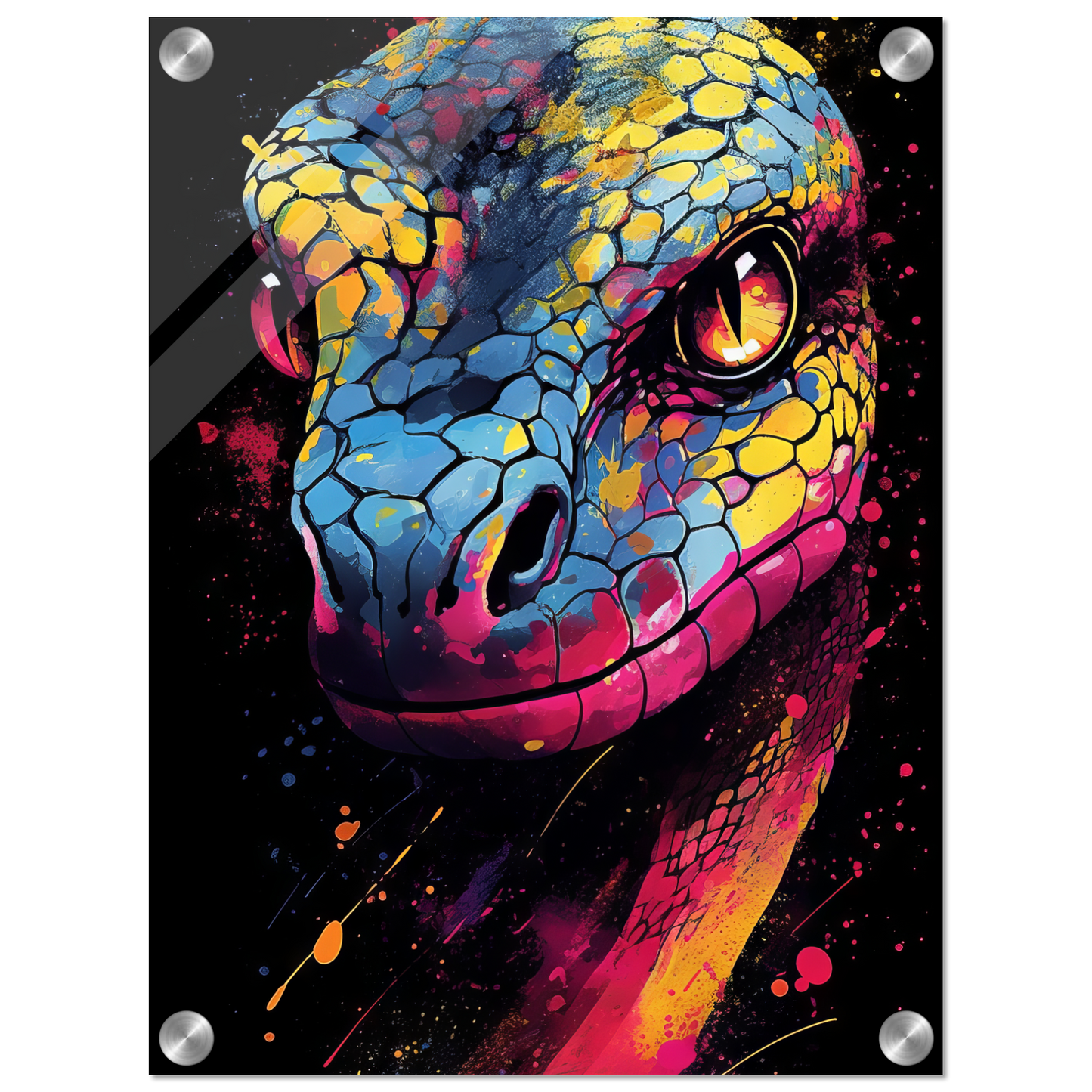 Schlange (Pop-Art) (SNAKE04)