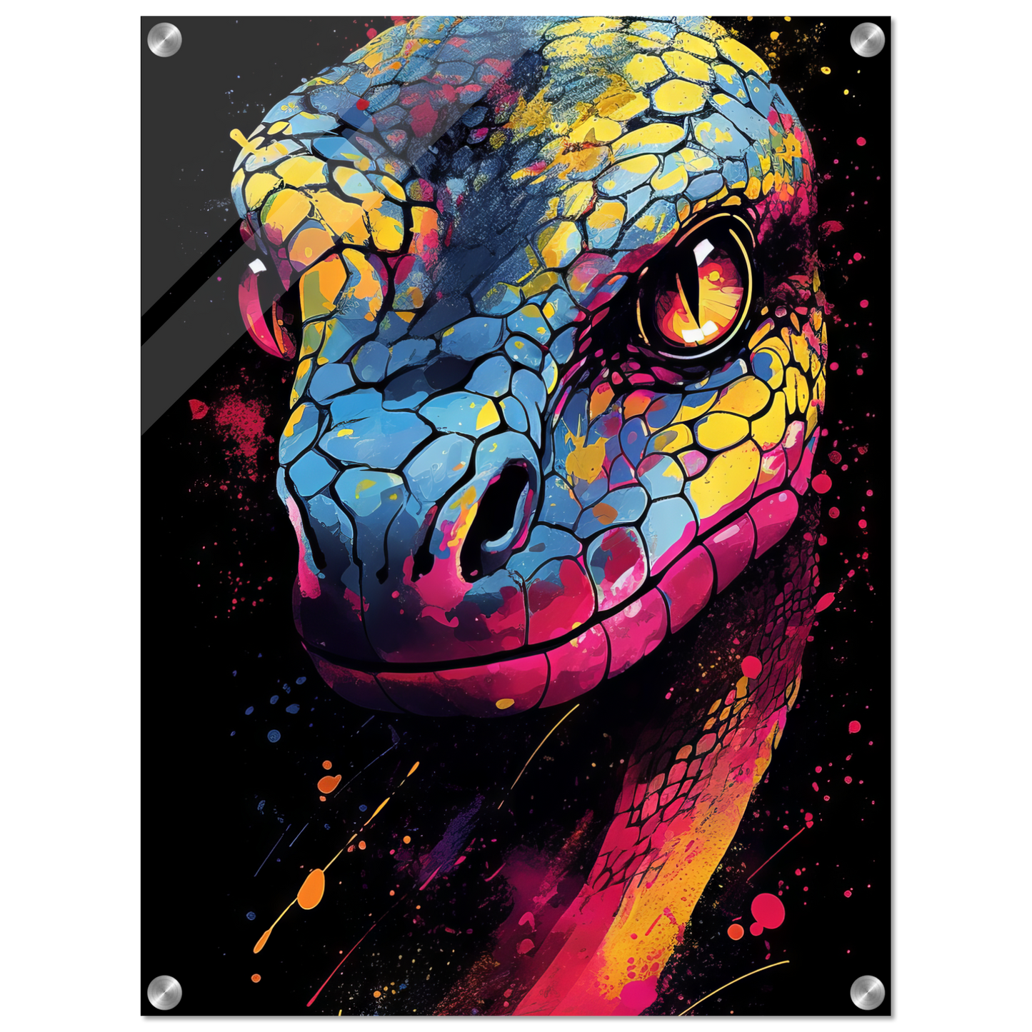 Schlange (Pop-Art) (SNAKE04)