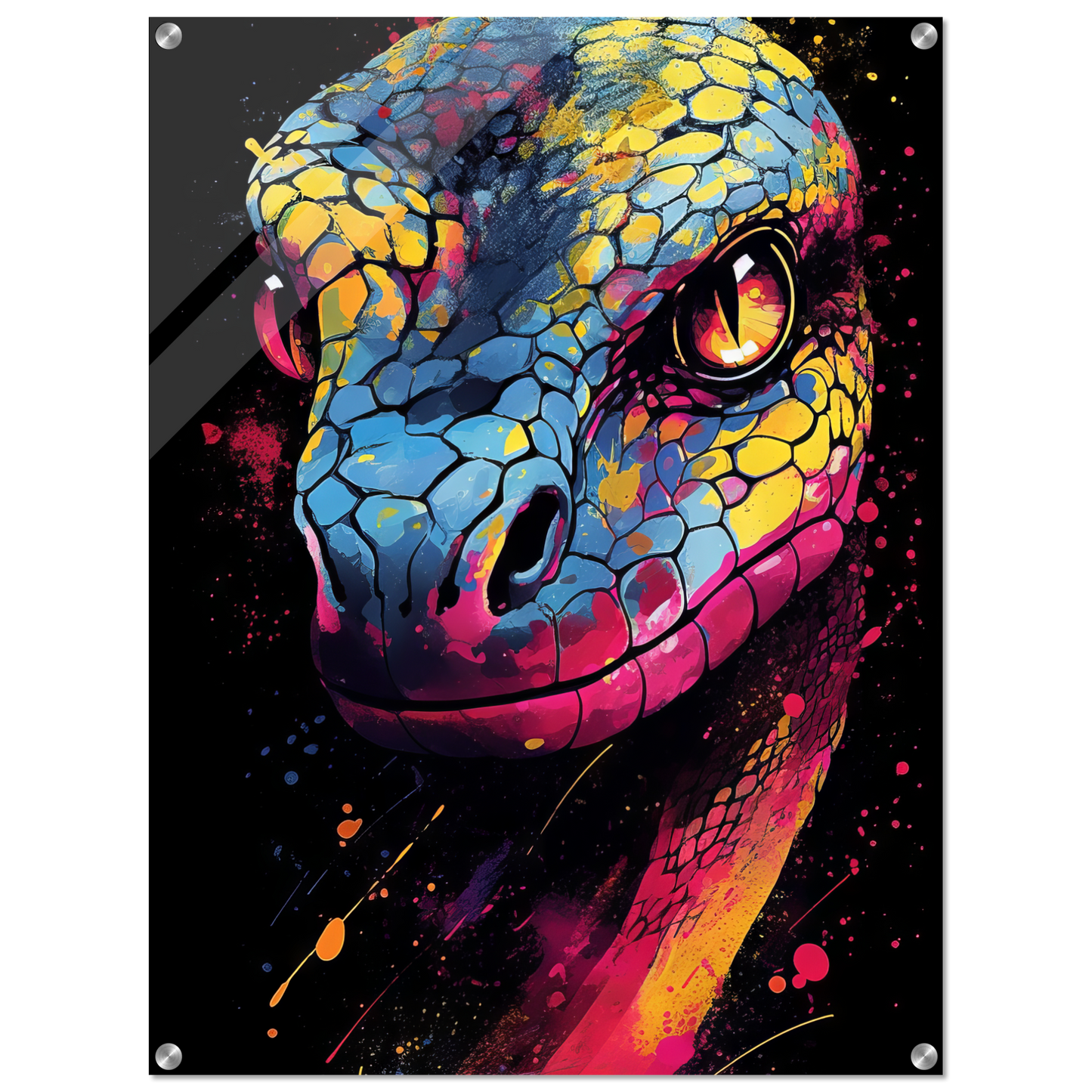 Schlange (Pop-Art) (SNAKE04)