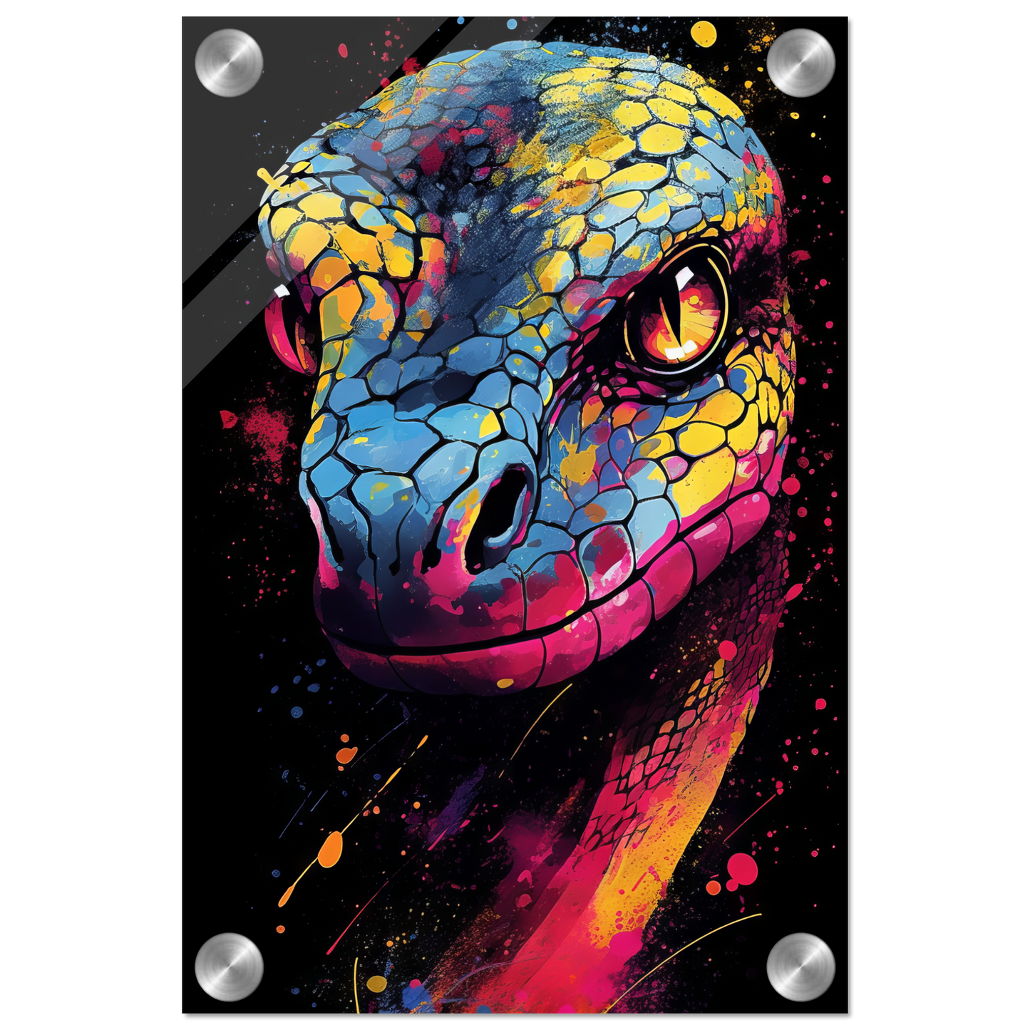 Schlange (Pop-Art) (SNAKE04)