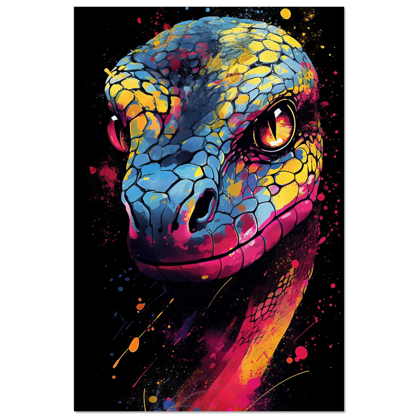Schlange (Pop-Art) (SNAKE04)