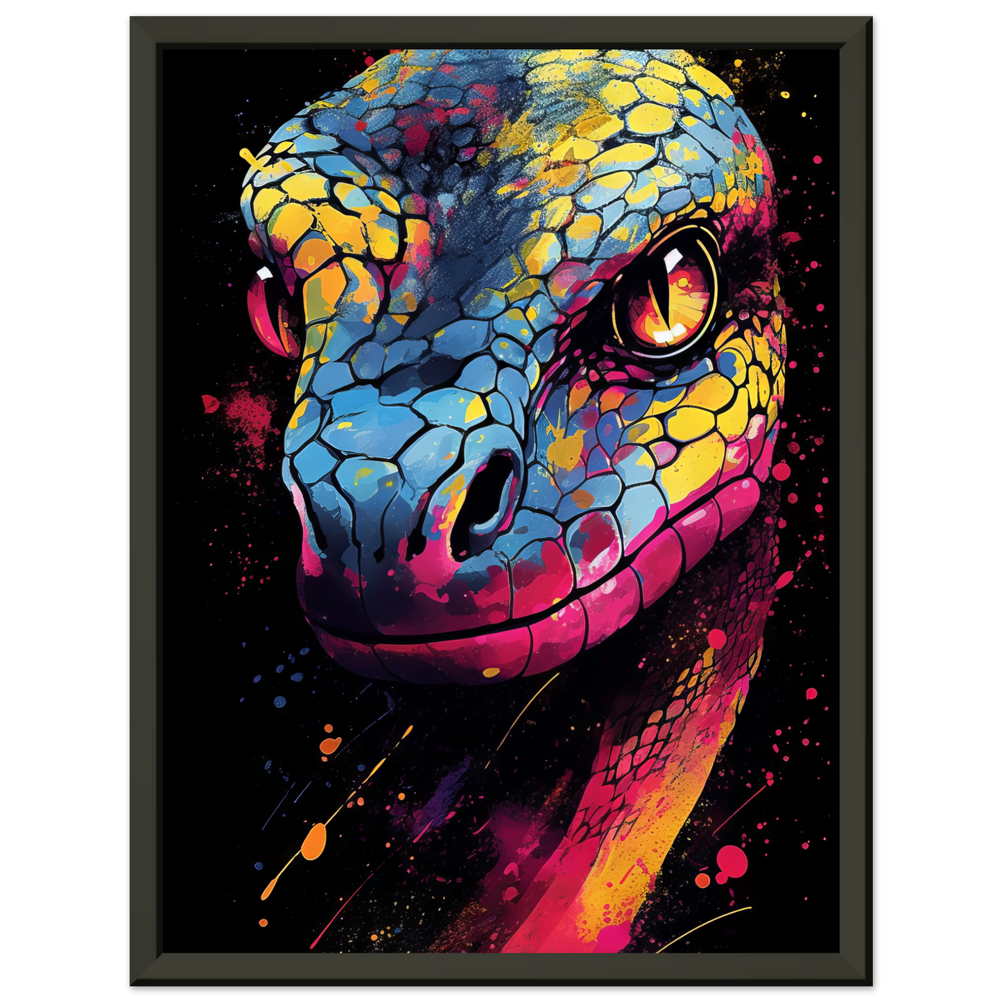 Schlange (Pop-Art) (SNAKE04)