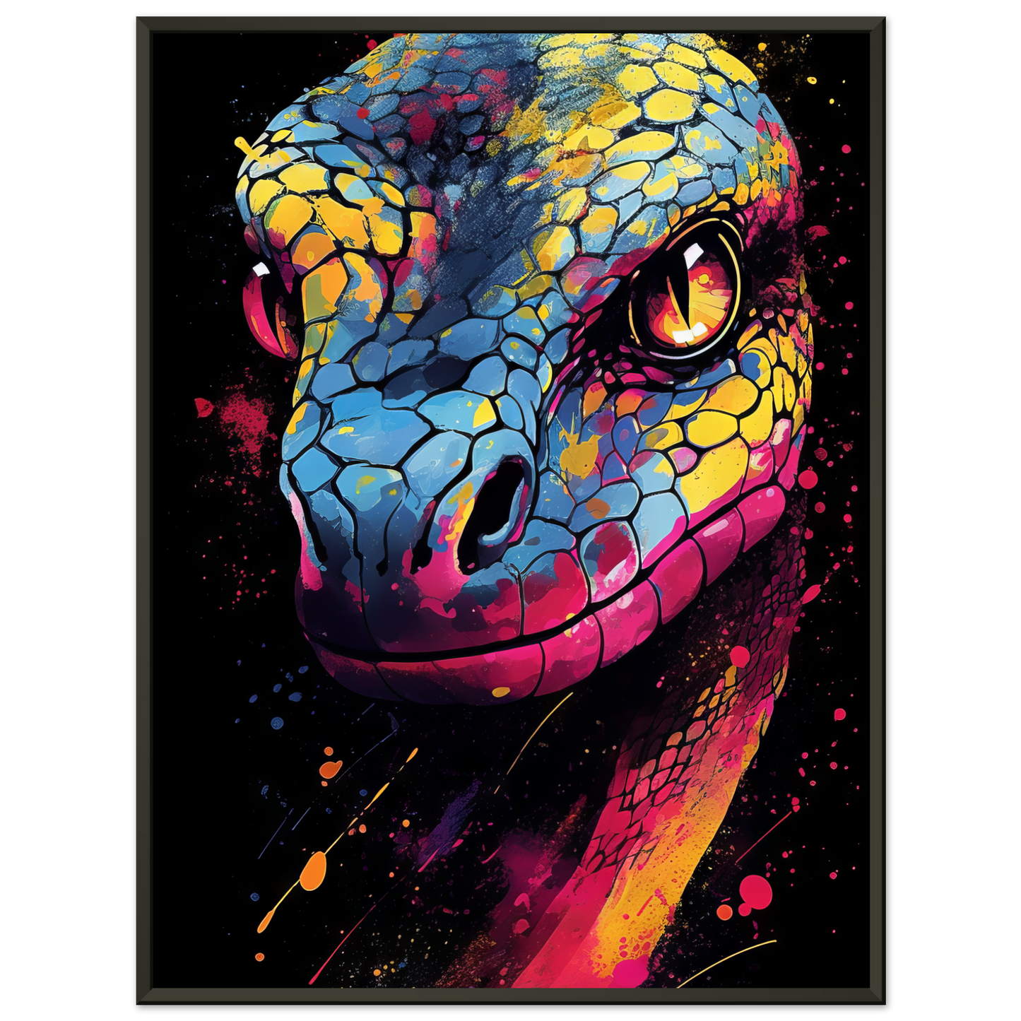Schlange (Pop-Art) (SNAKE04)
