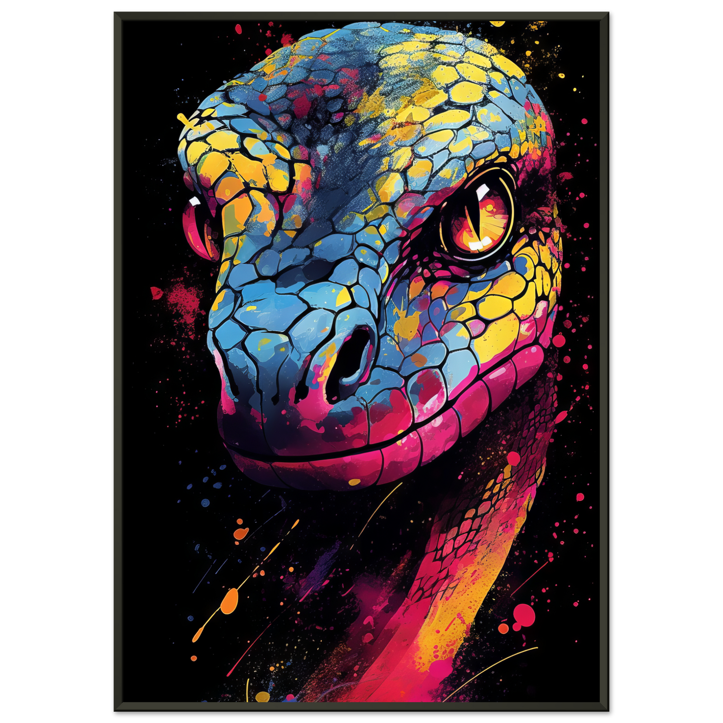 Schlange (Pop-Art) (SNAKE04)
