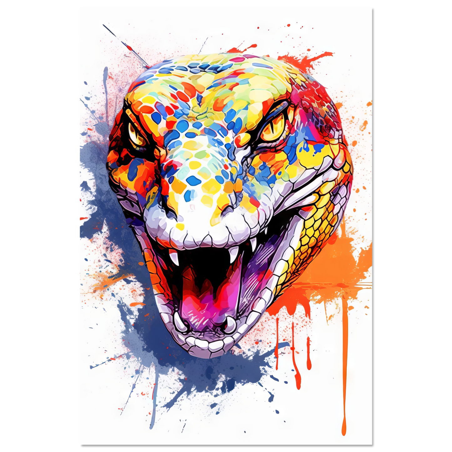 Schlange (Pop-Art) (SNAKE05)