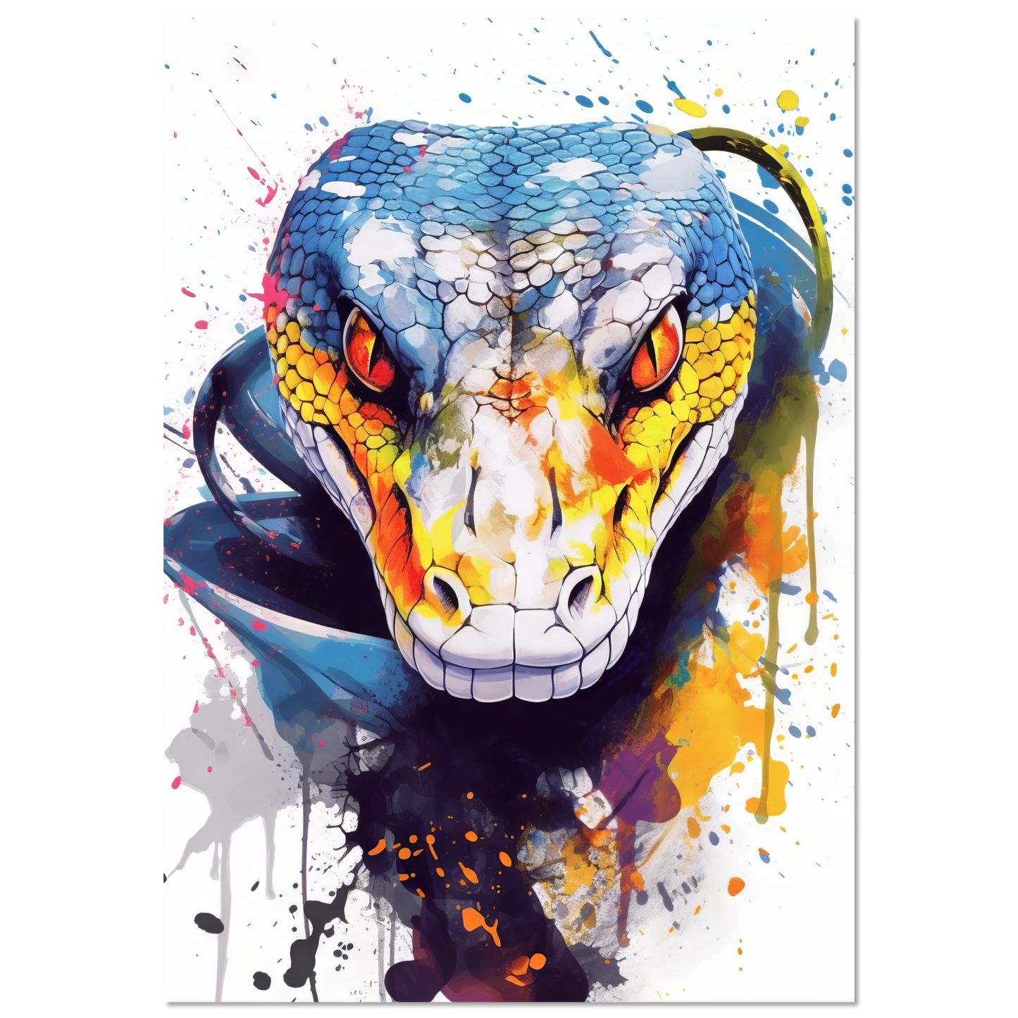 Schlange (Pop-Art) (SNAKE06)