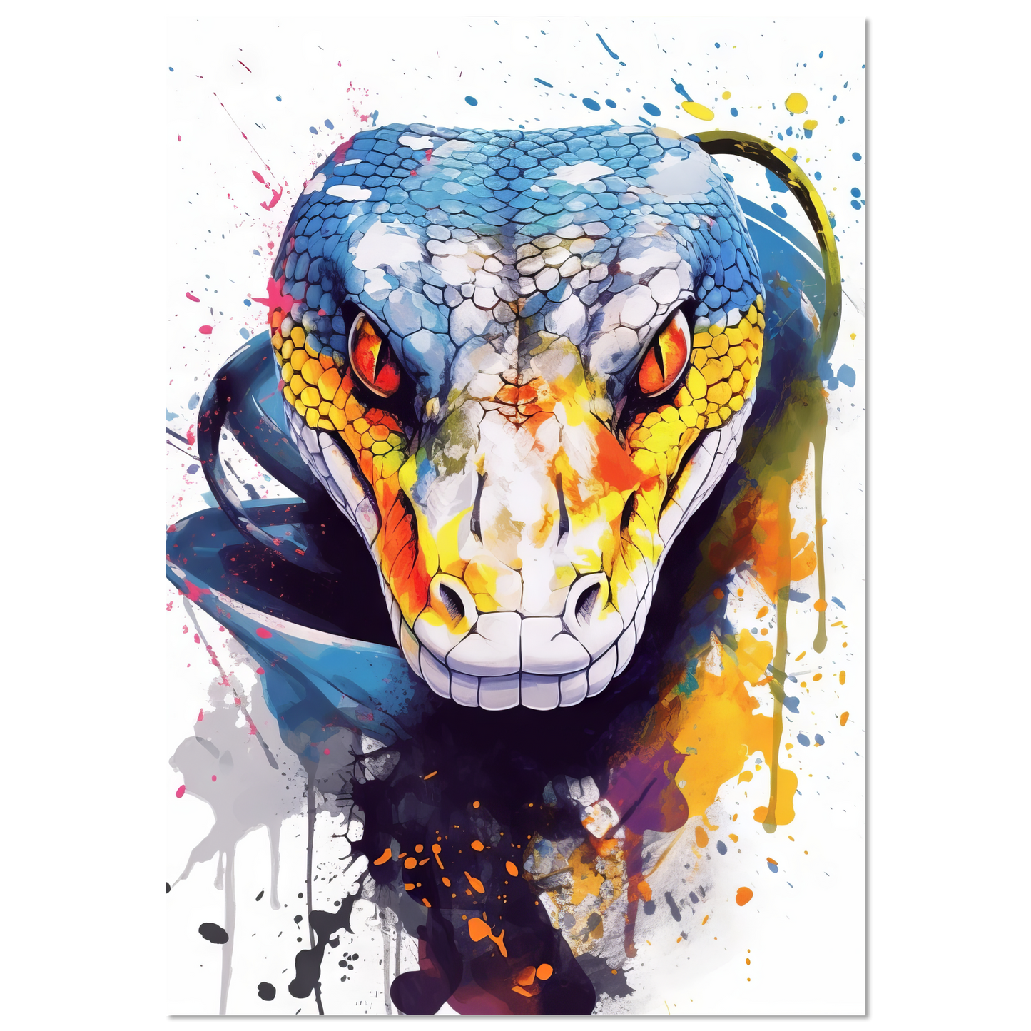 Schlange (Pop-Art) (SNAKE06)
