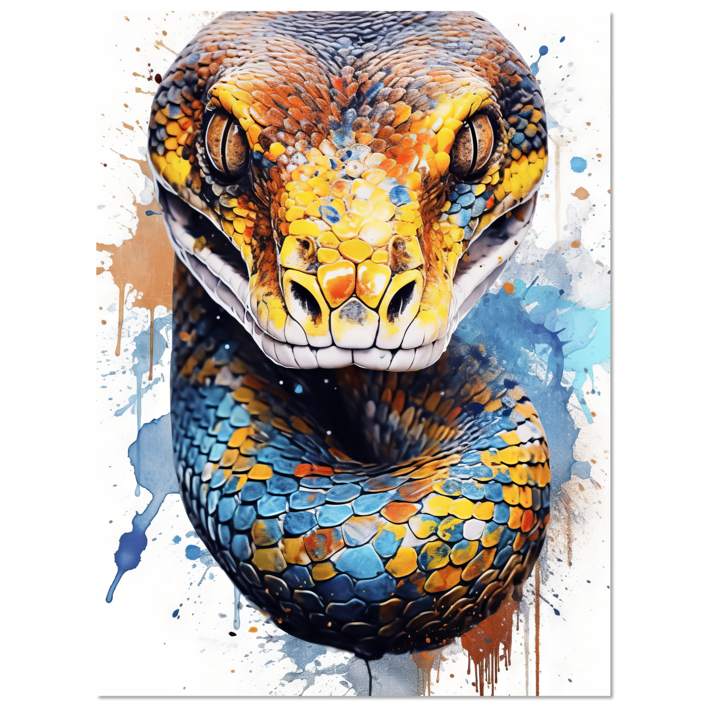 Schlange (Pop-Art) (SNAKE08)