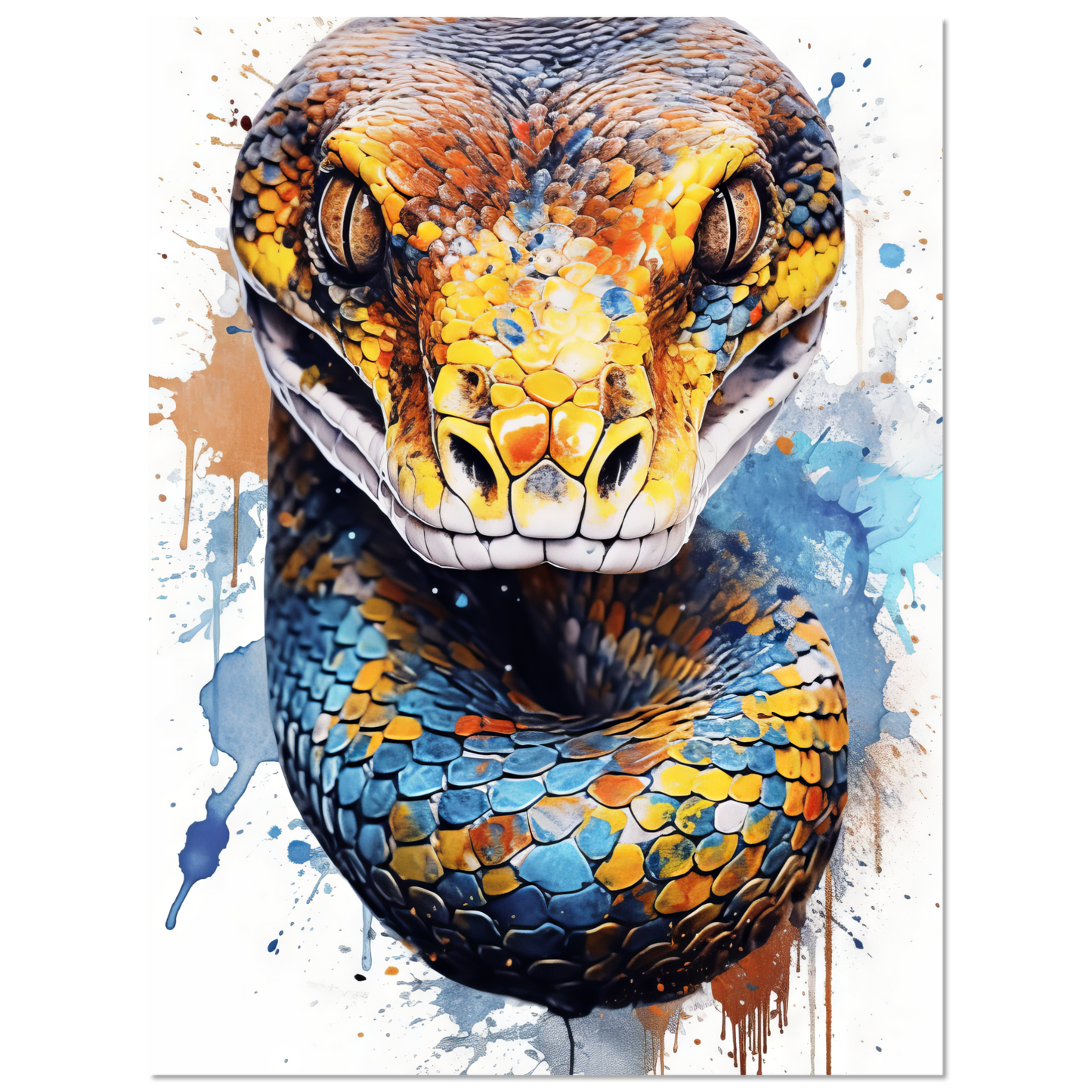 Schlange (Pop-Art) (SNAKE08)