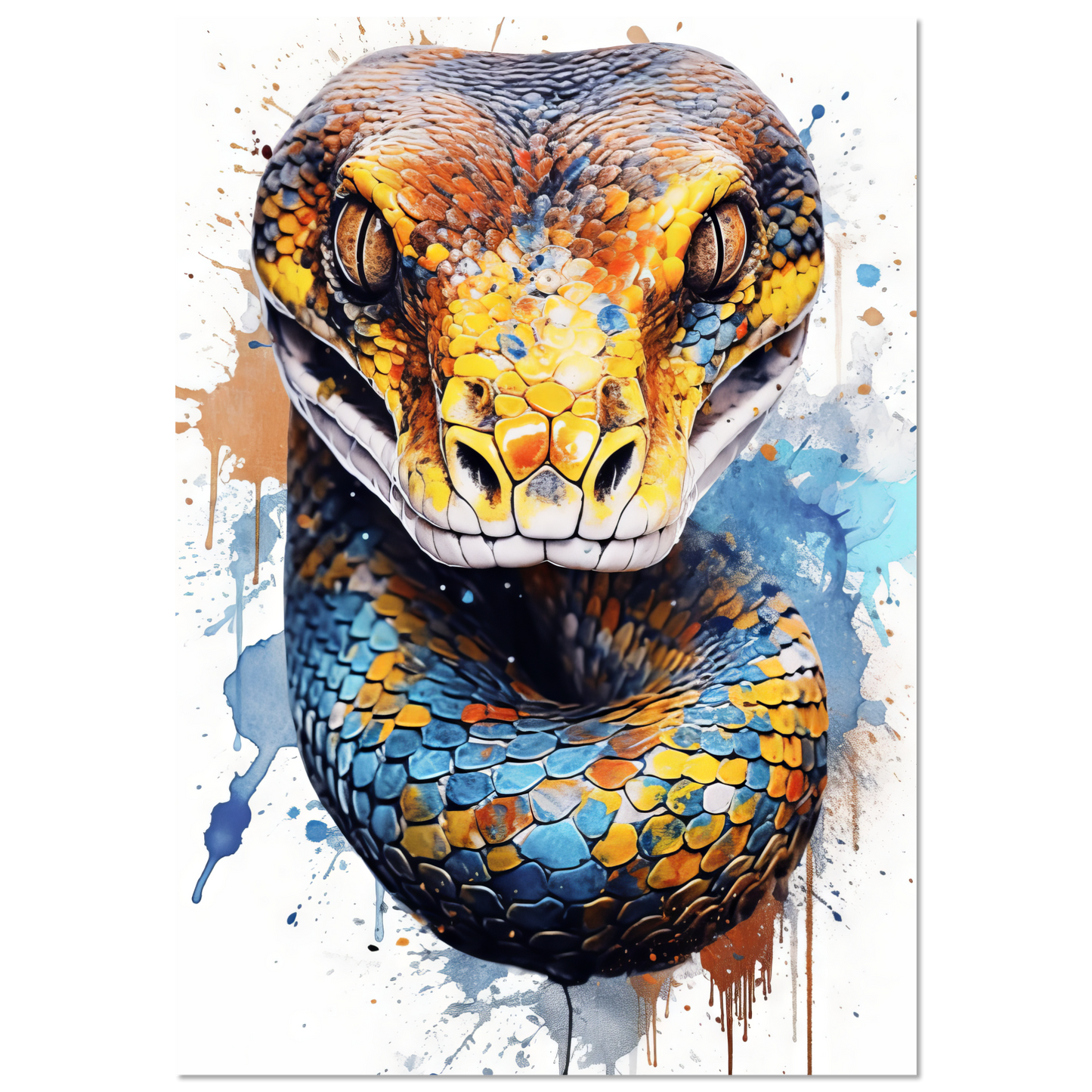 Schlange (Pop-Art) (SNAKE08)