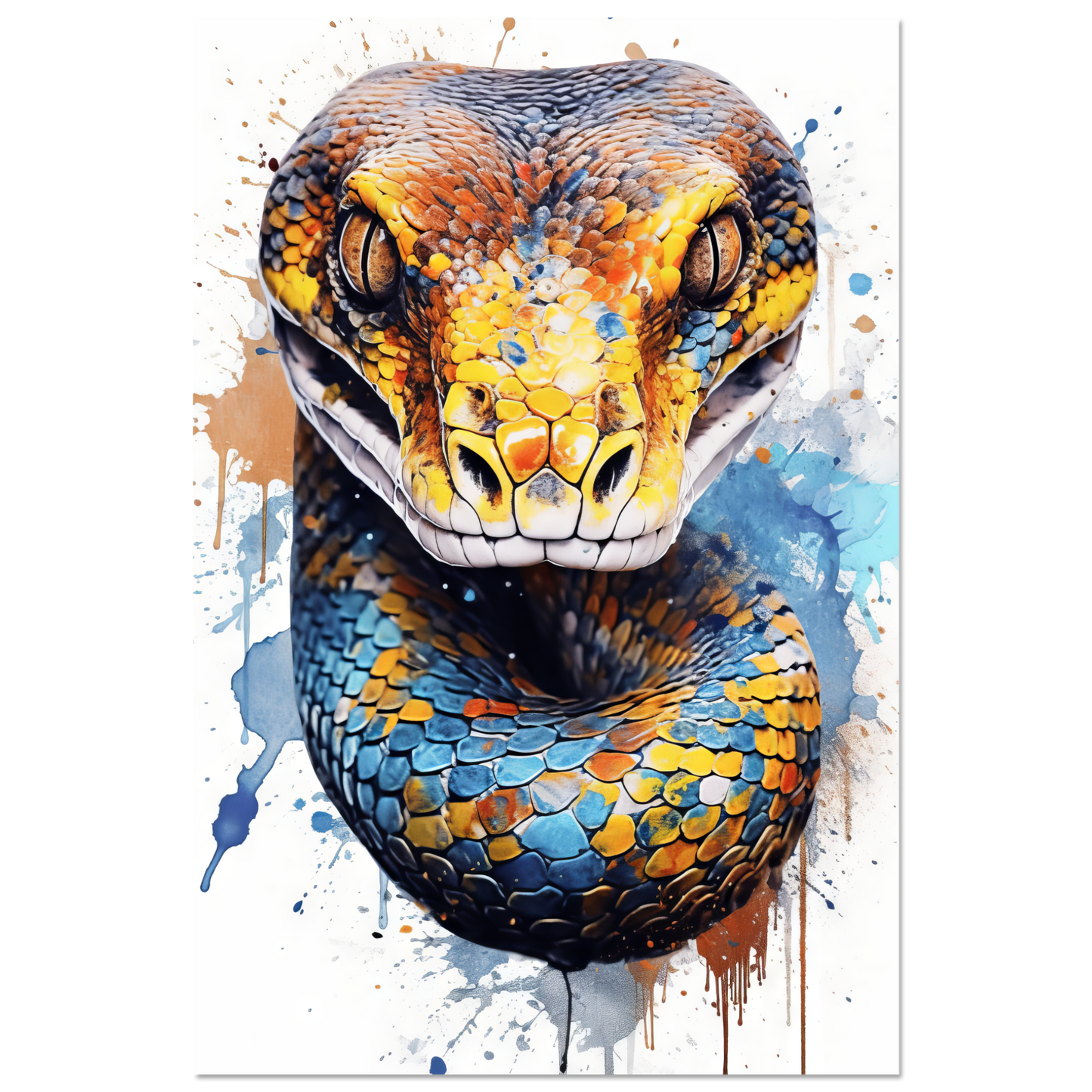 Schlange (Pop-Art) (SNAKE08)