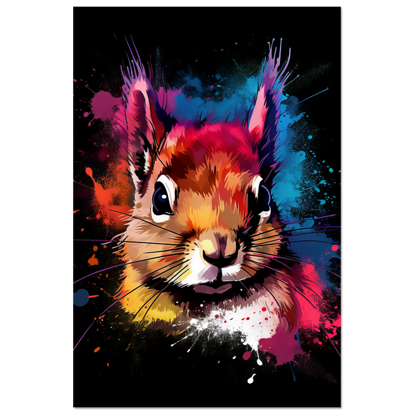Eichhörnchen Pop-Art (SQUIRREL02)