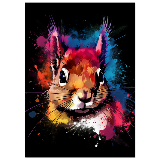 Eichhörnchen Pop-Art (SQUIRREL02)