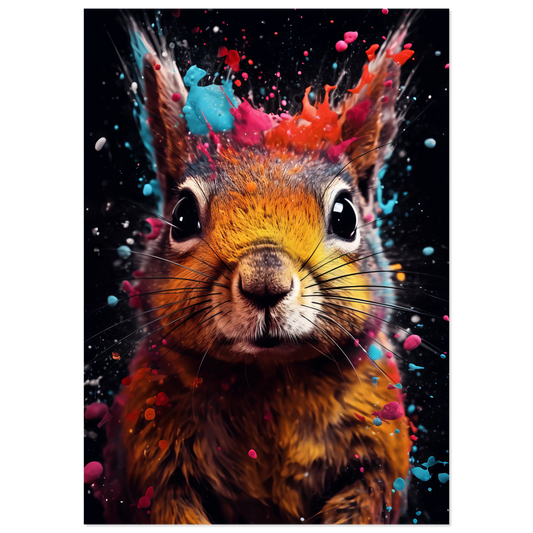 Eichhörnchen Pop-Art (SQUIRREL03)